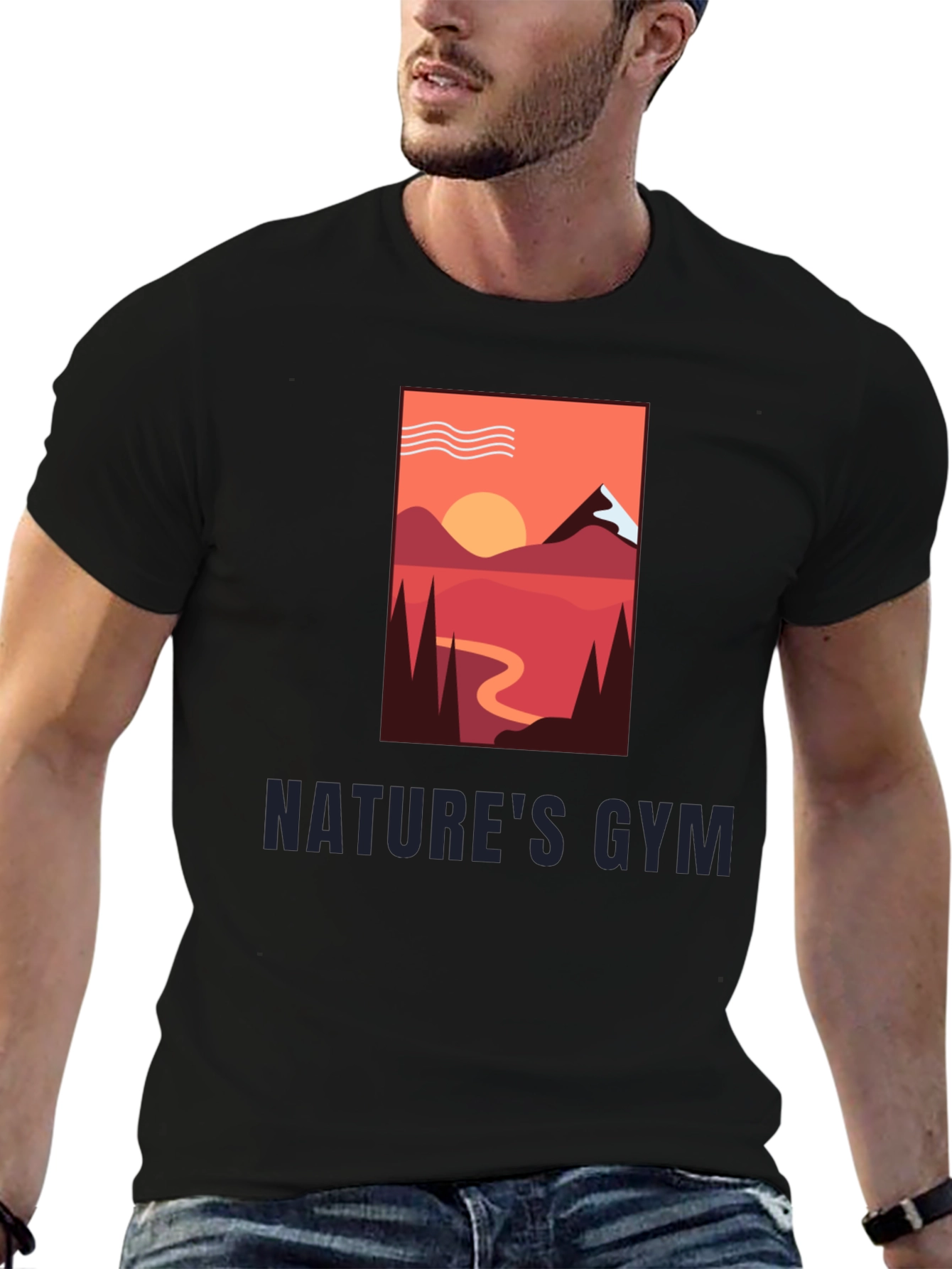 Natures Gym Graphic Tee - Outdoor Adventure Shirt