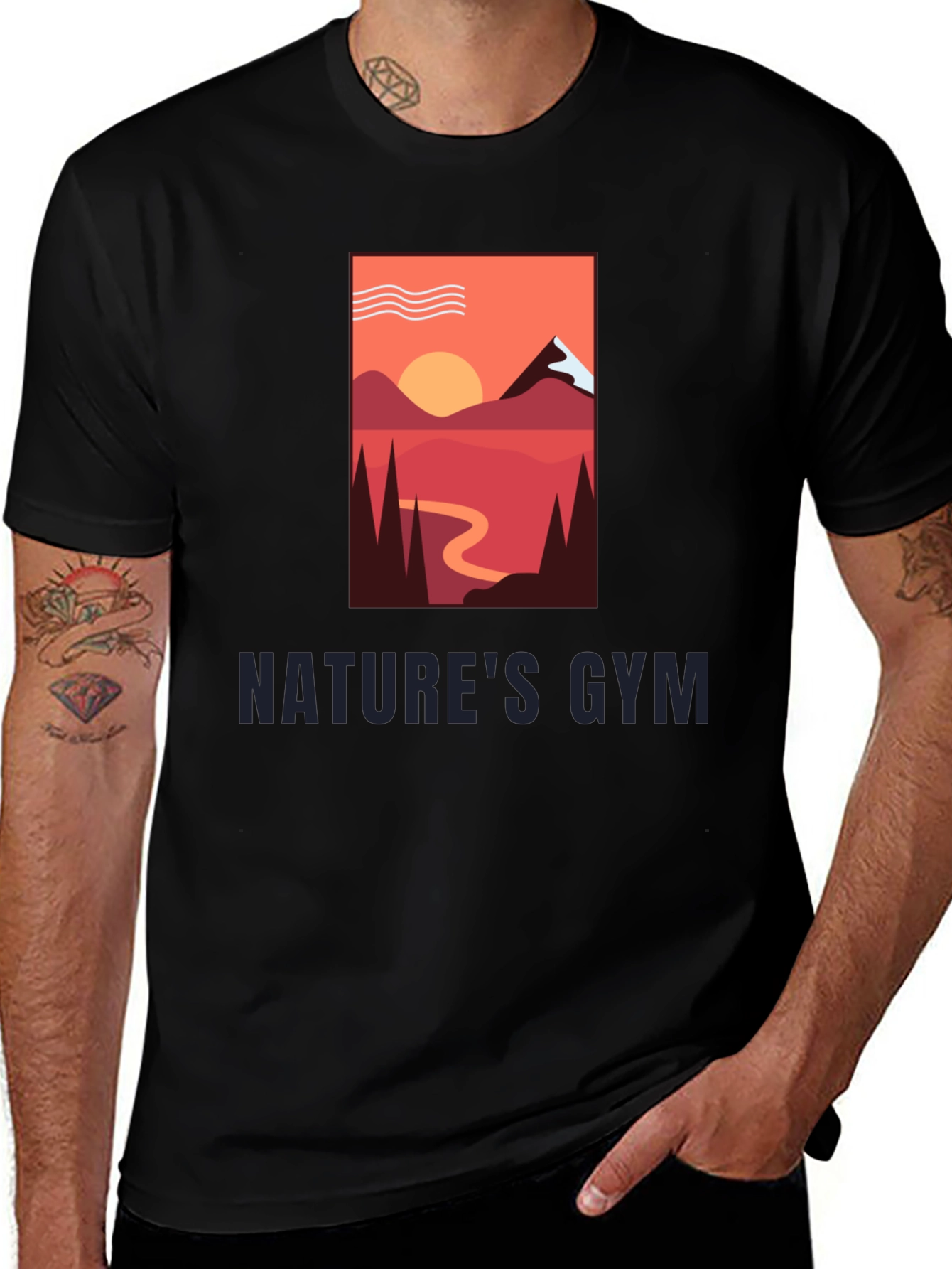Natures Gym Graphic Tee - Outdoor Adventure Shirt