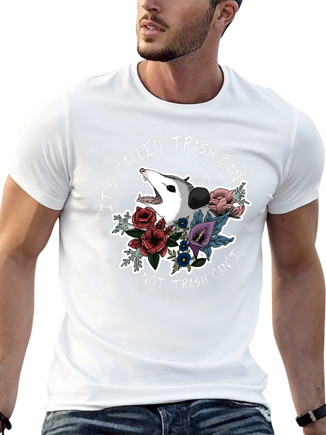 Trash Cant T-Shirt Opossum Graphic Tee