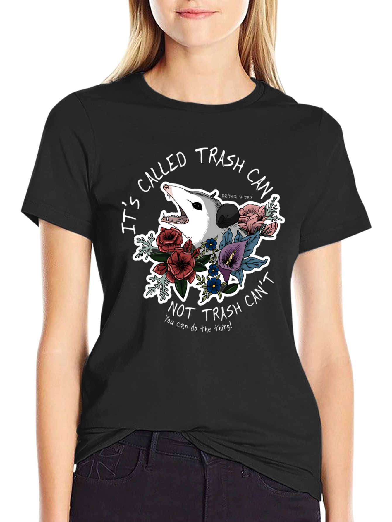 Trash Cant T-Shirt Opossum Graphic Tee