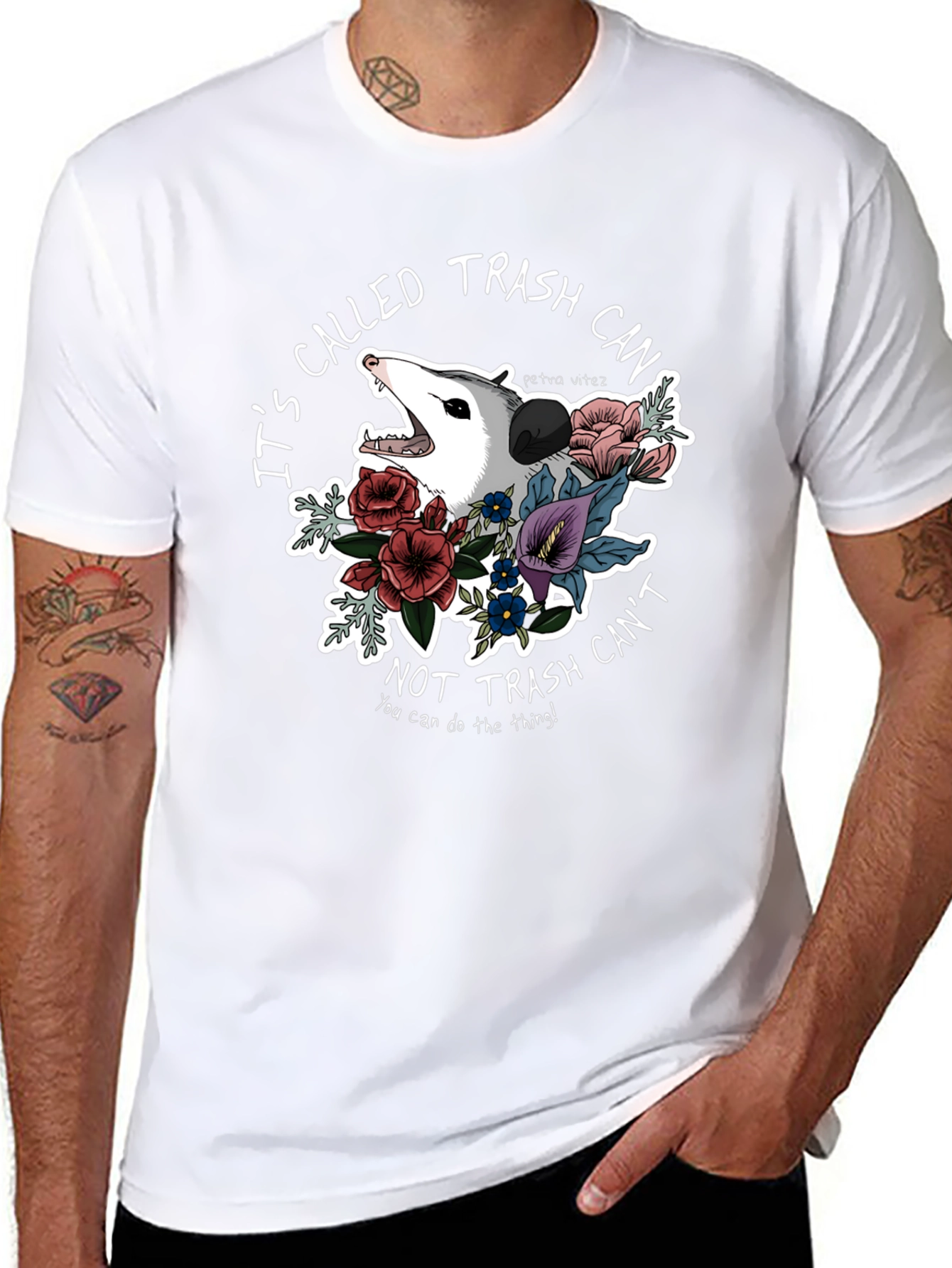 Trash Cant T-Shirt Opossum Graphic Tee