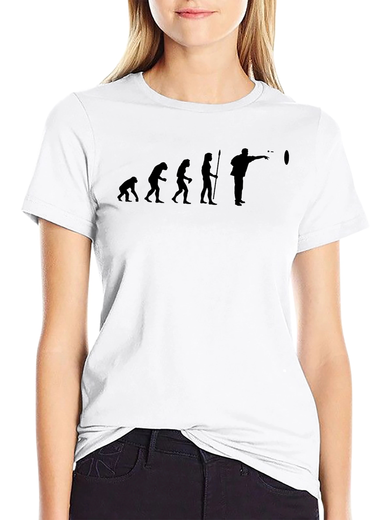 Evolution of Cornhole Black T-Shirt