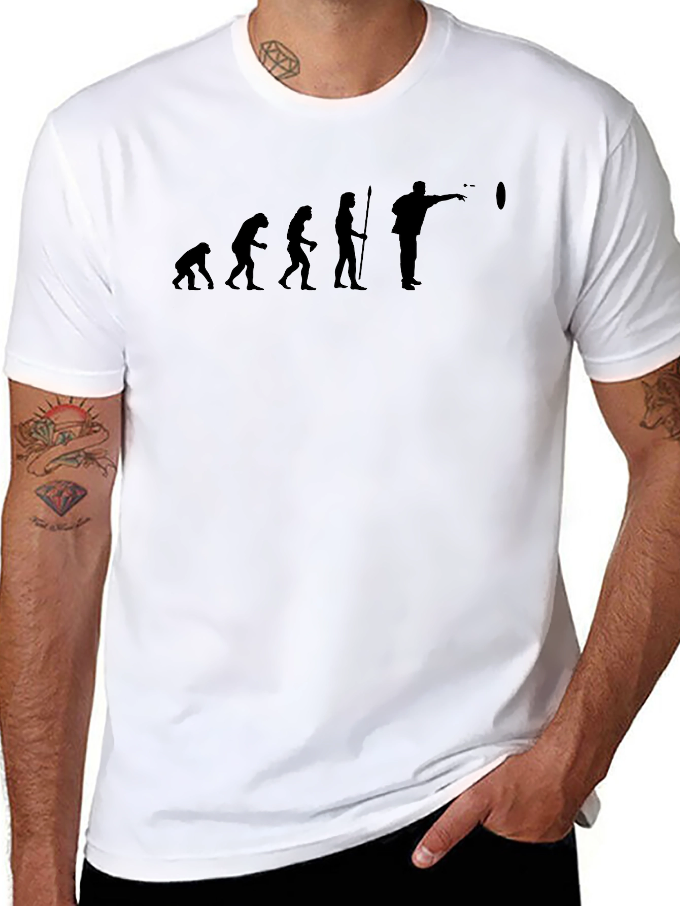 Evolution of Cornhole Black T-Shirt