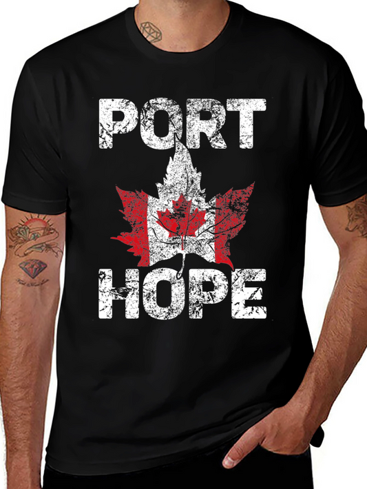 Port Hope Canada Maple Leaf T-Shirt