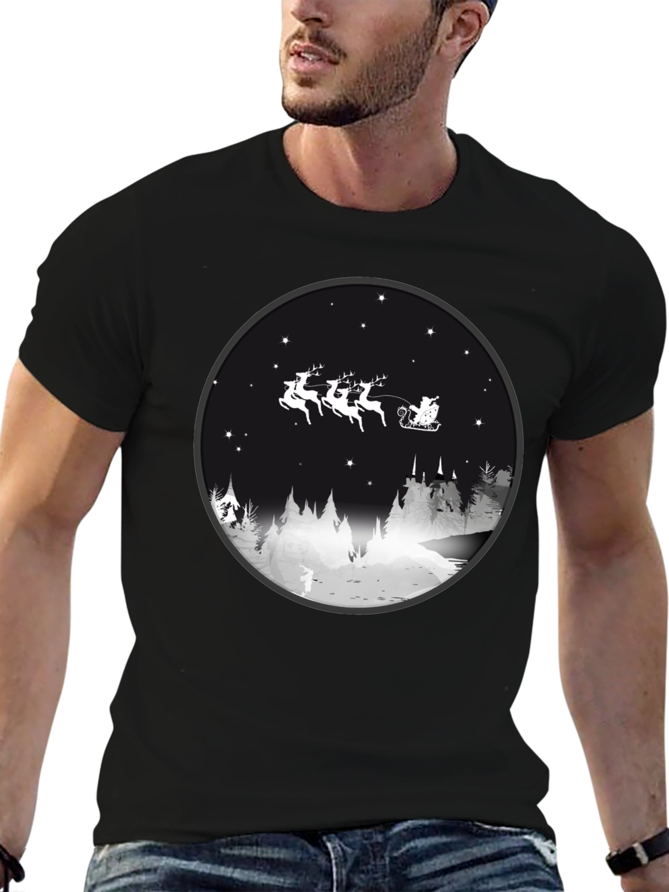 Christmas Santa Sleigh T-Shirt