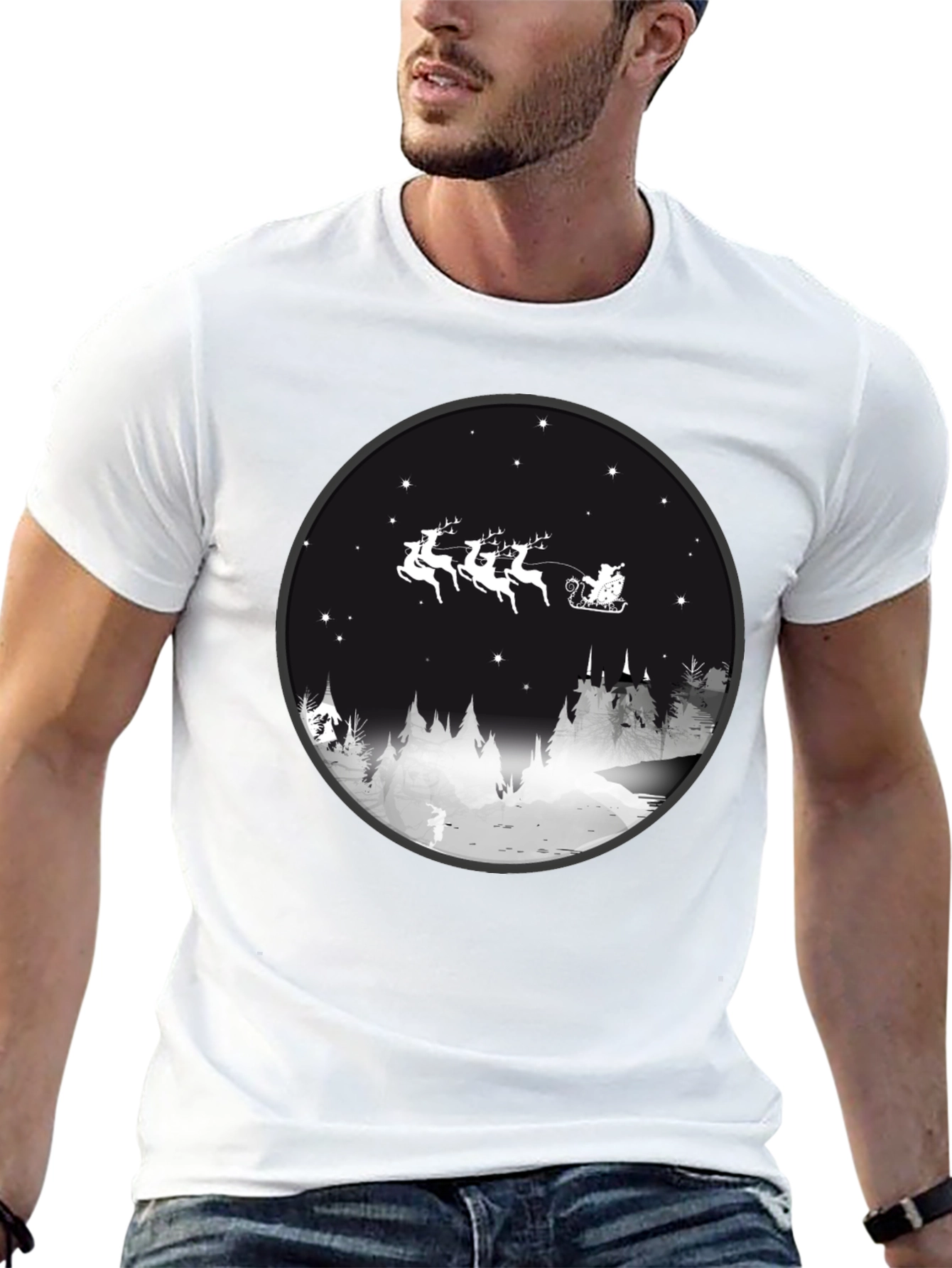 Christmas Santa Sleigh T-Shirt
