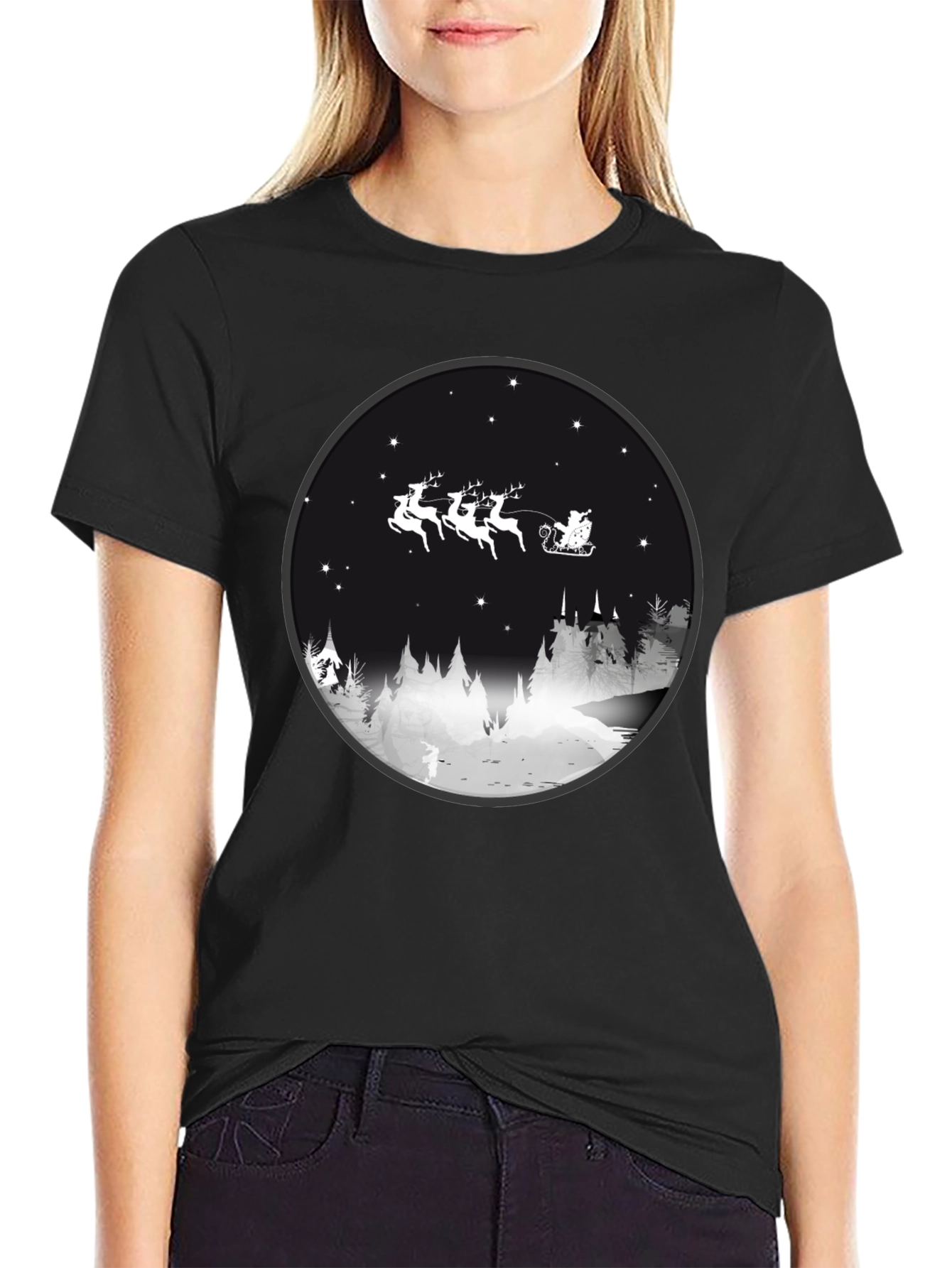 Christmas Santa Sleigh T-Shirt