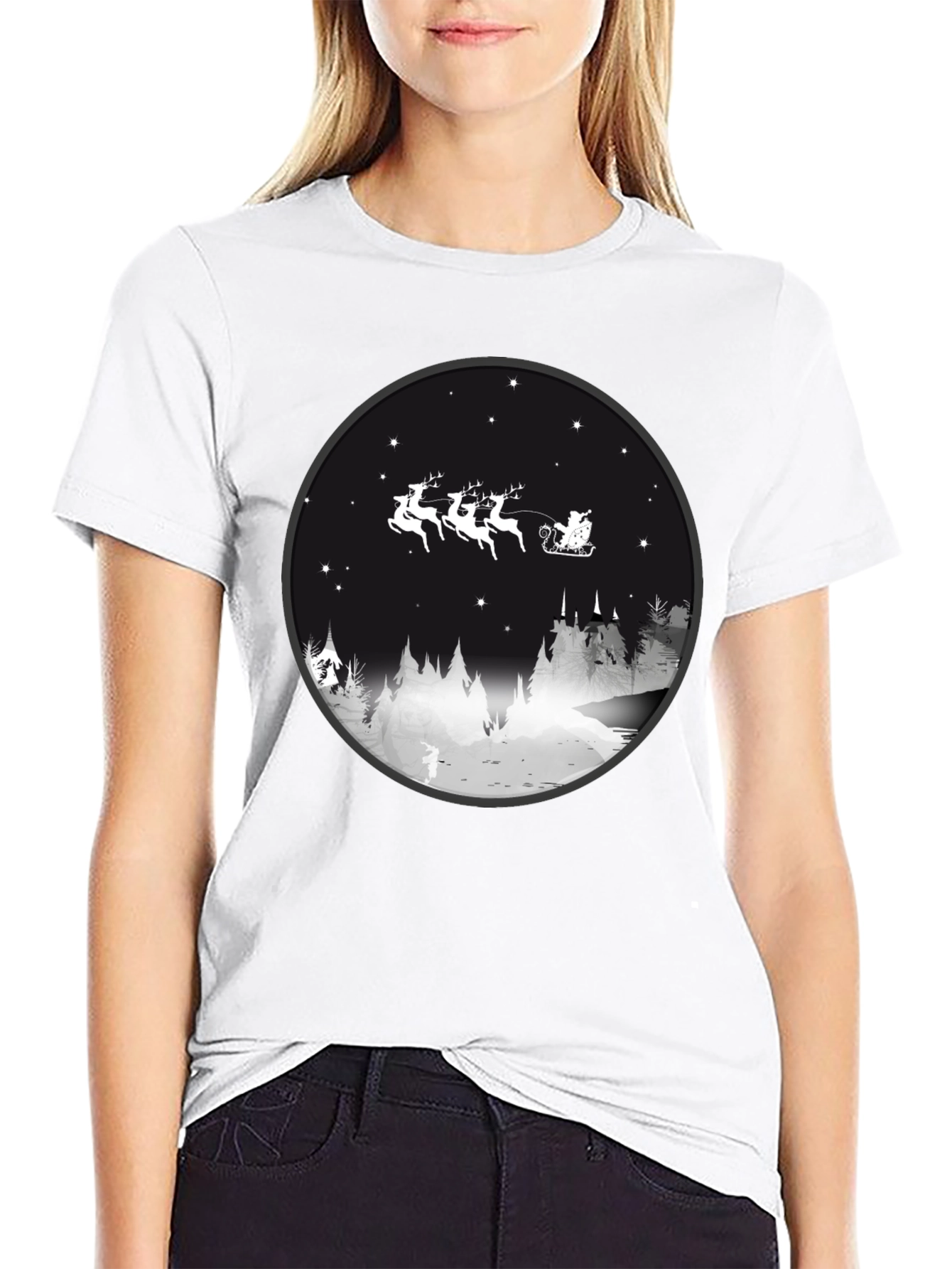 Christmas Santa Sleigh T-Shirt