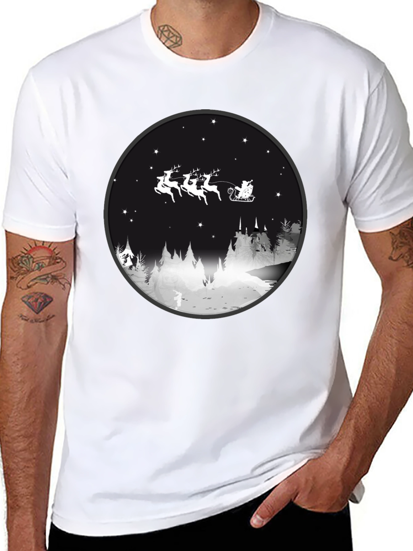 Christmas Santa Sleigh T-Shirt