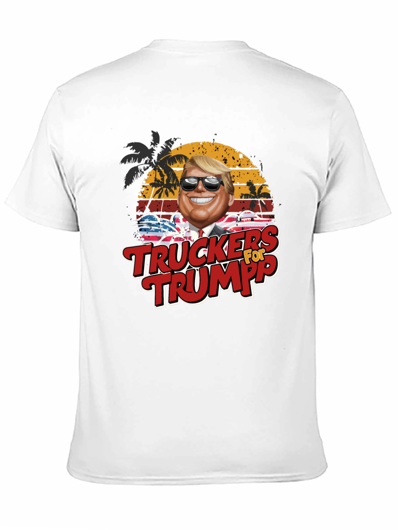 Truckers for Trump Novelty Graphic T-Shirt