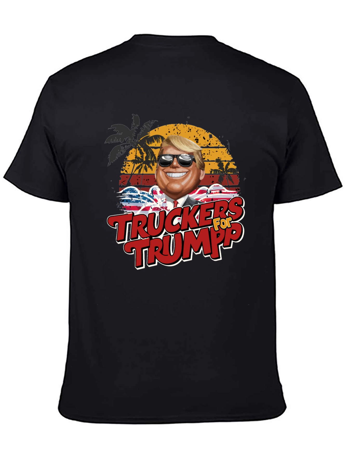 Truckers for Trump Novelty Graphic T-Shirt