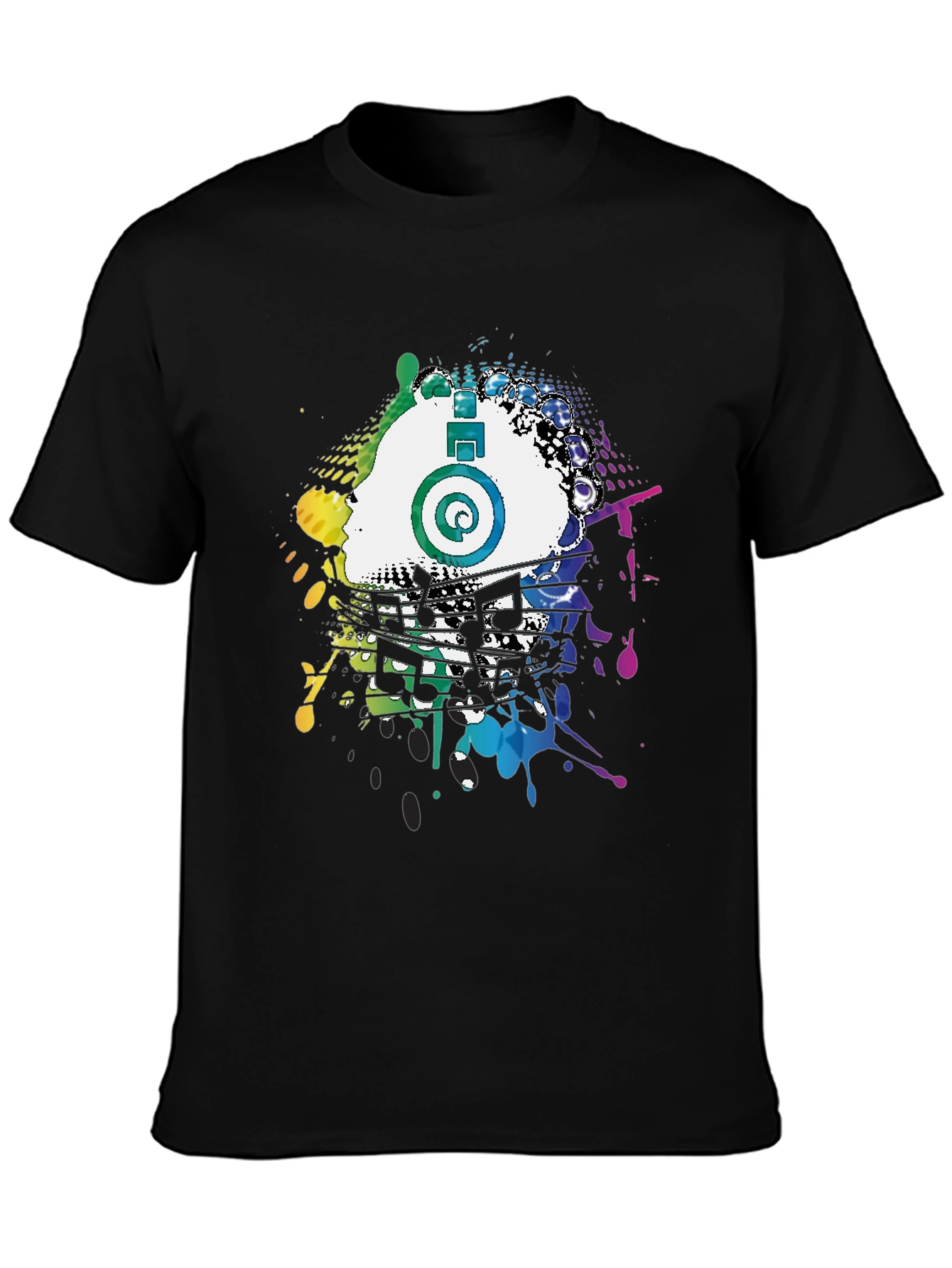 Colorful Music Splash Tee