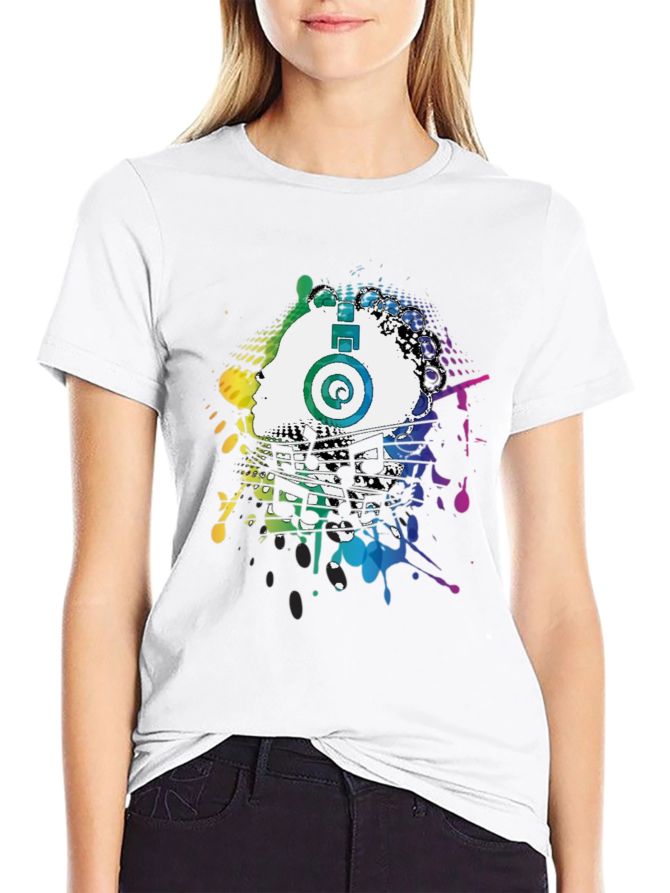 Colorful Music Splash Tee
