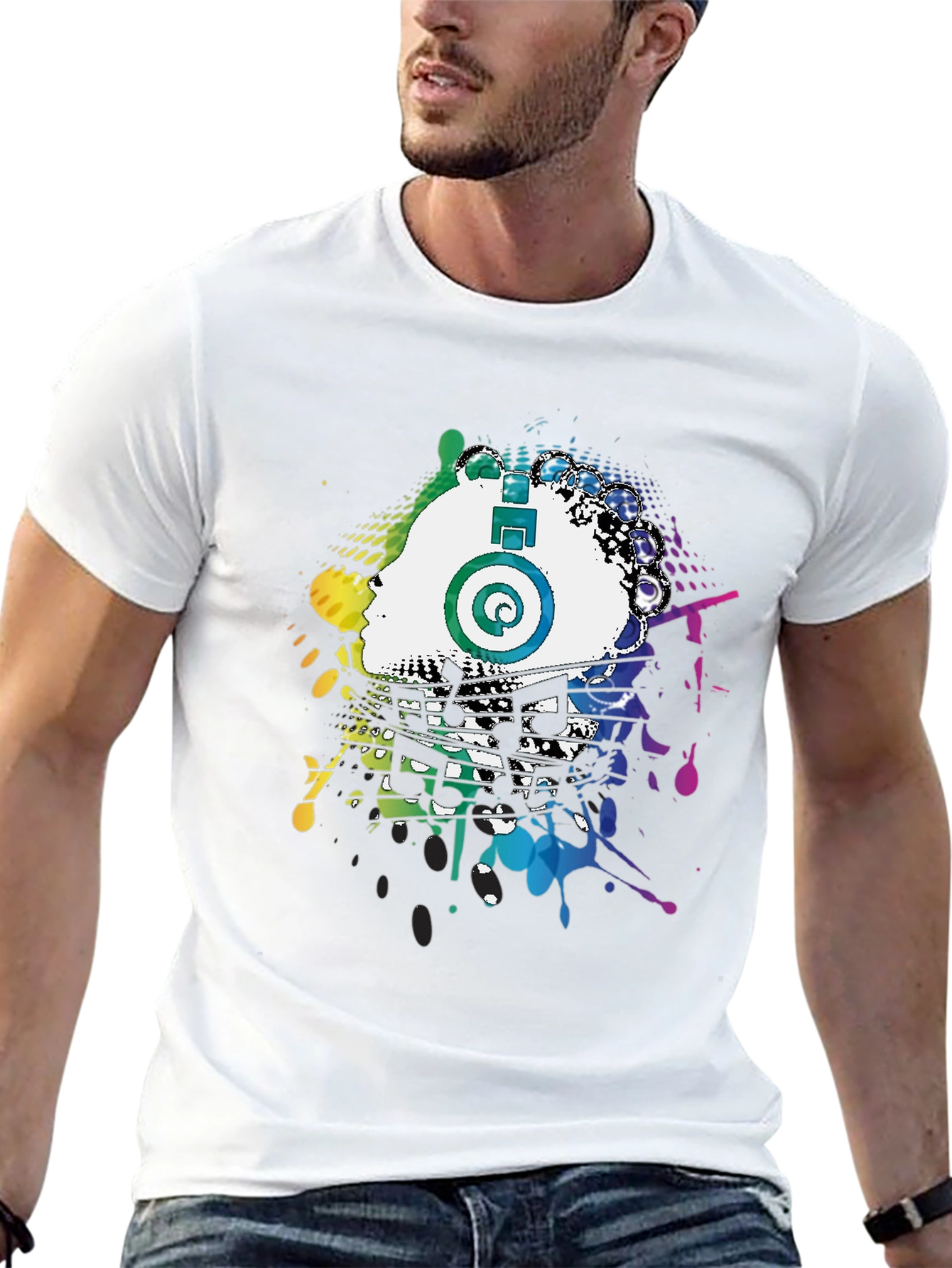 Colorful Music Splash Tee