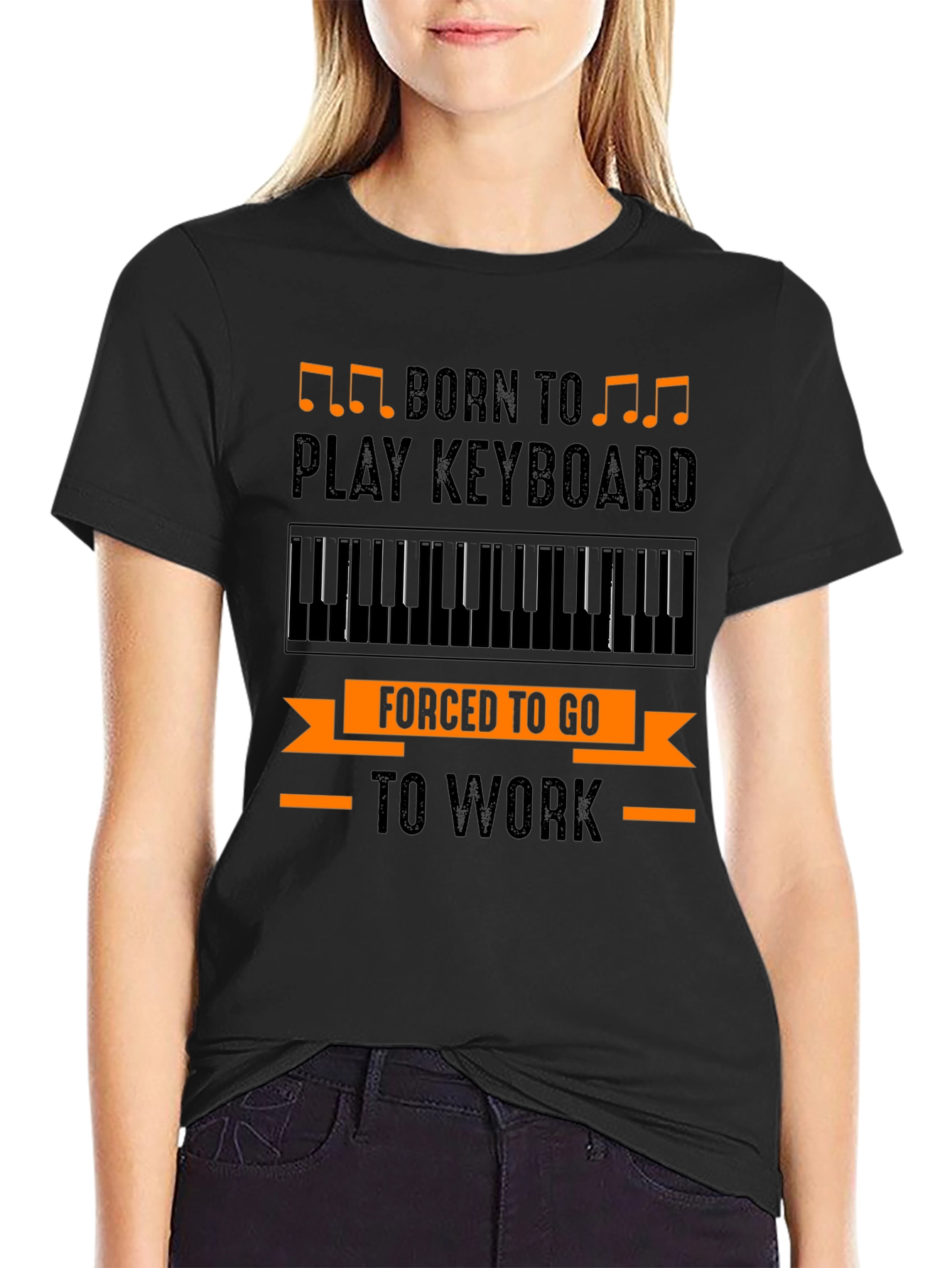 Born to Play Keyboard Funny Musician T-Shirt