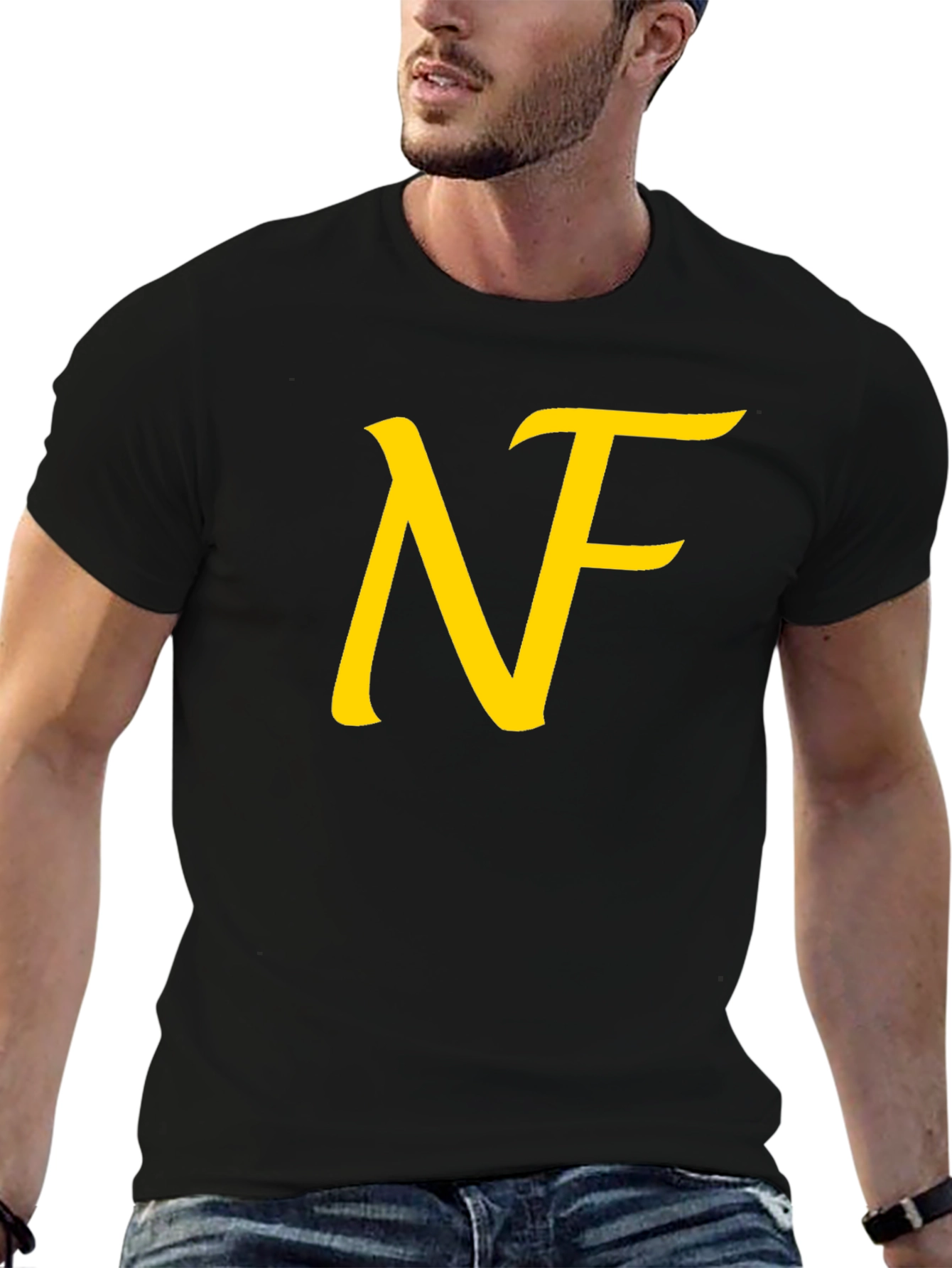 NF Logo Black T-Shirt - Stylish Graphic Tee