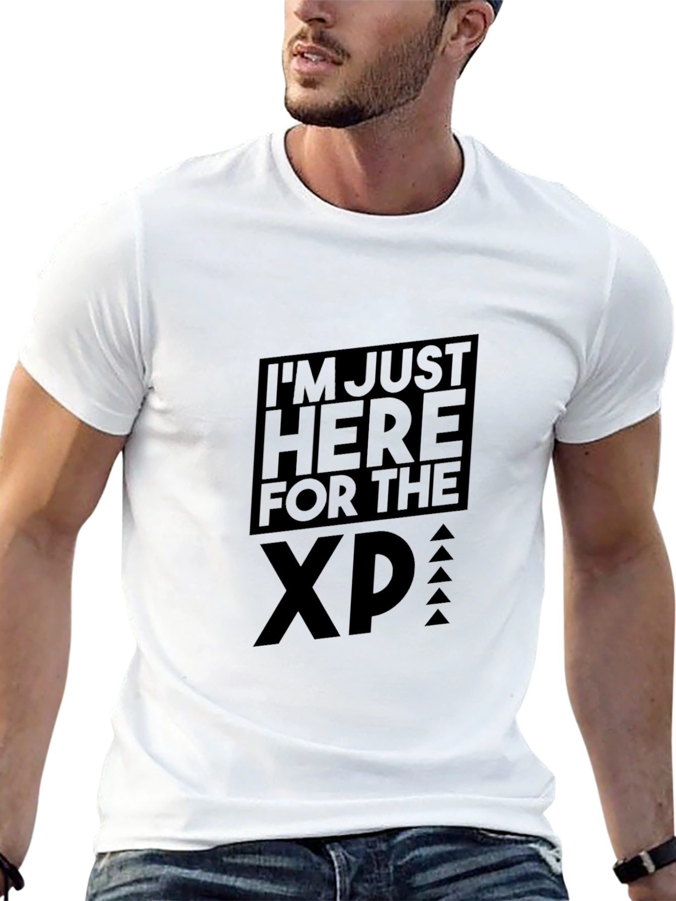 Im Just Here For The XP Black T-Shirt