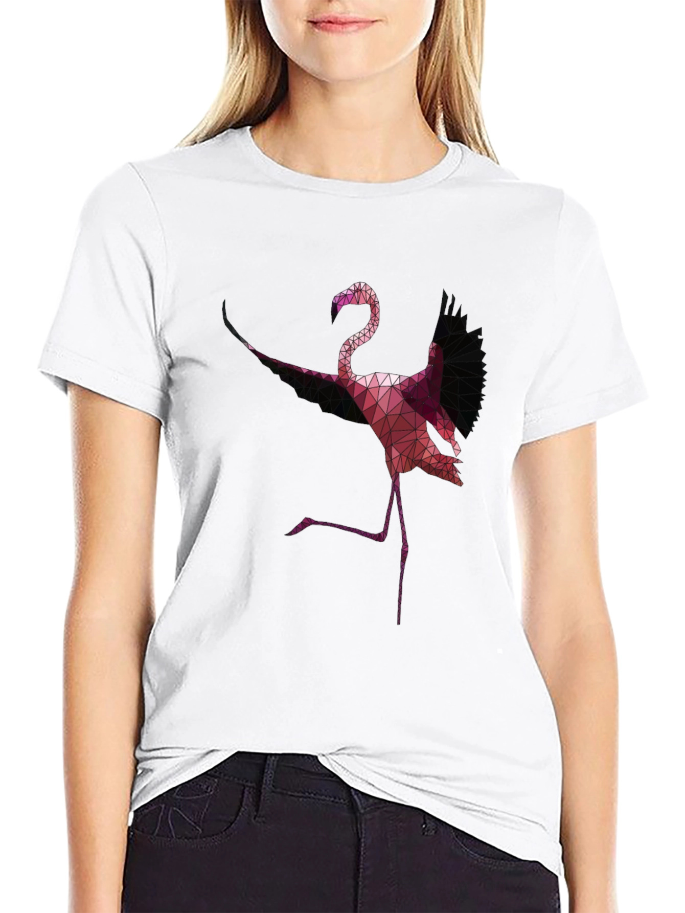 Geometric Flamingo T-Shirt