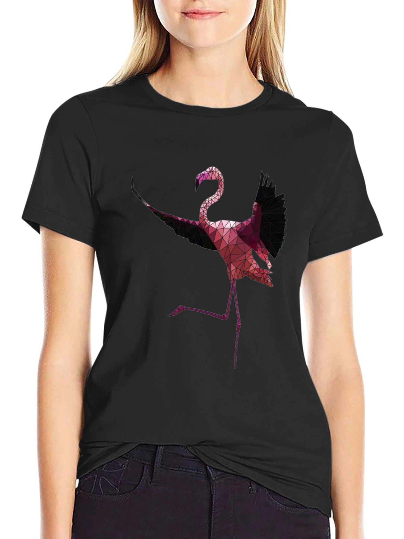 Geometric Flamingo T-Shirt