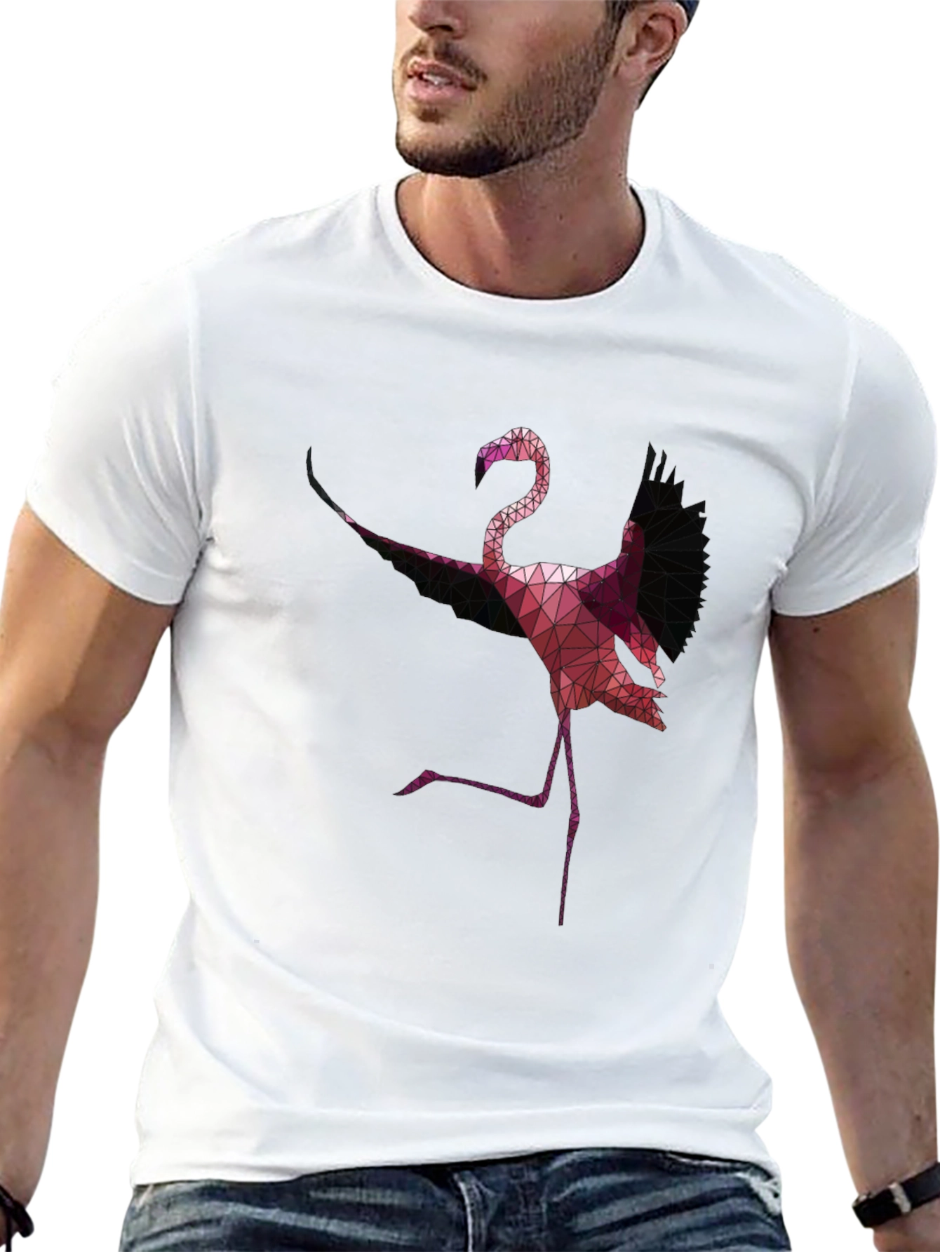 Geometric Flamingo T-Shirt