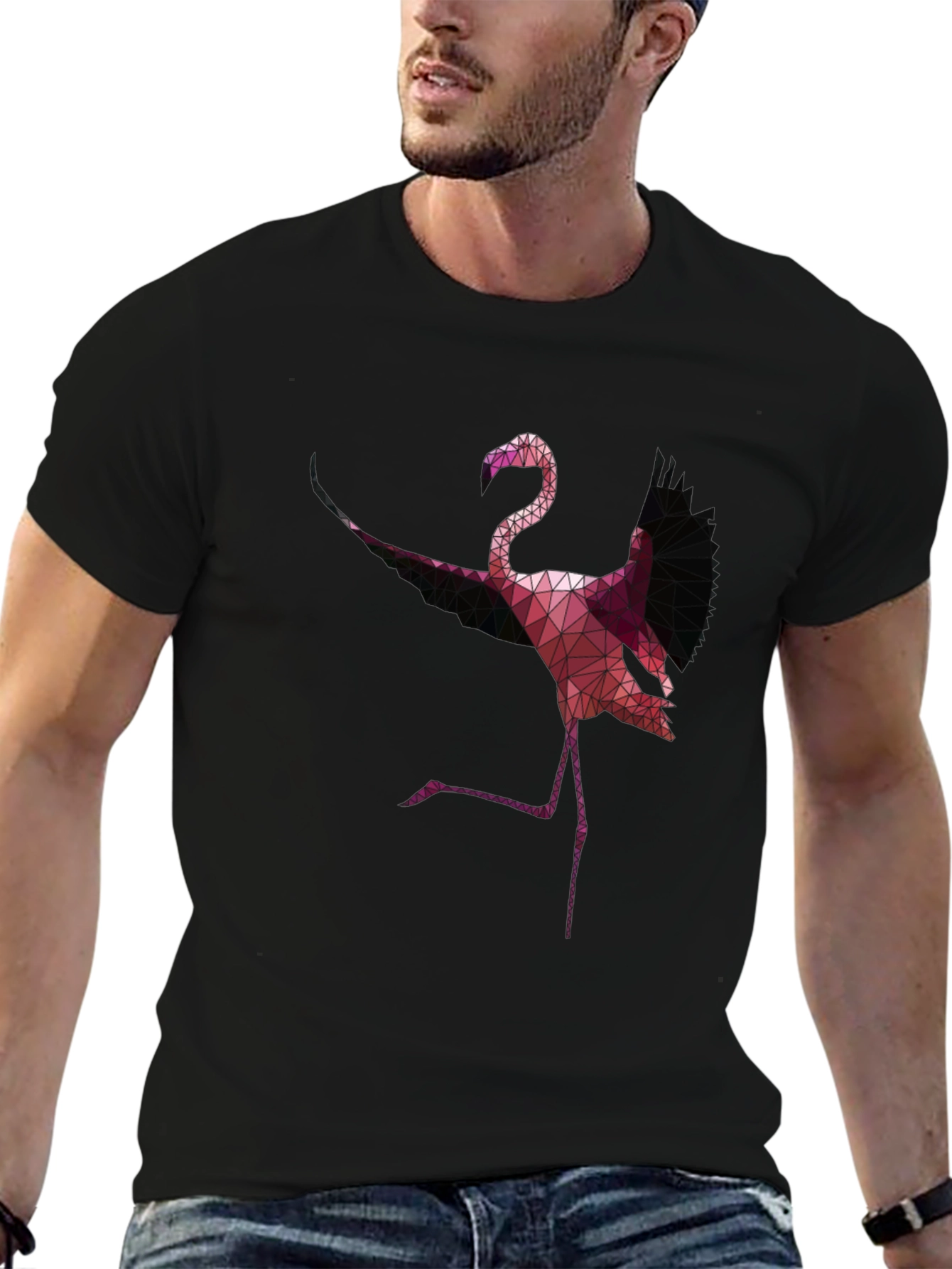 Geometric Flamingo T-Shirt
