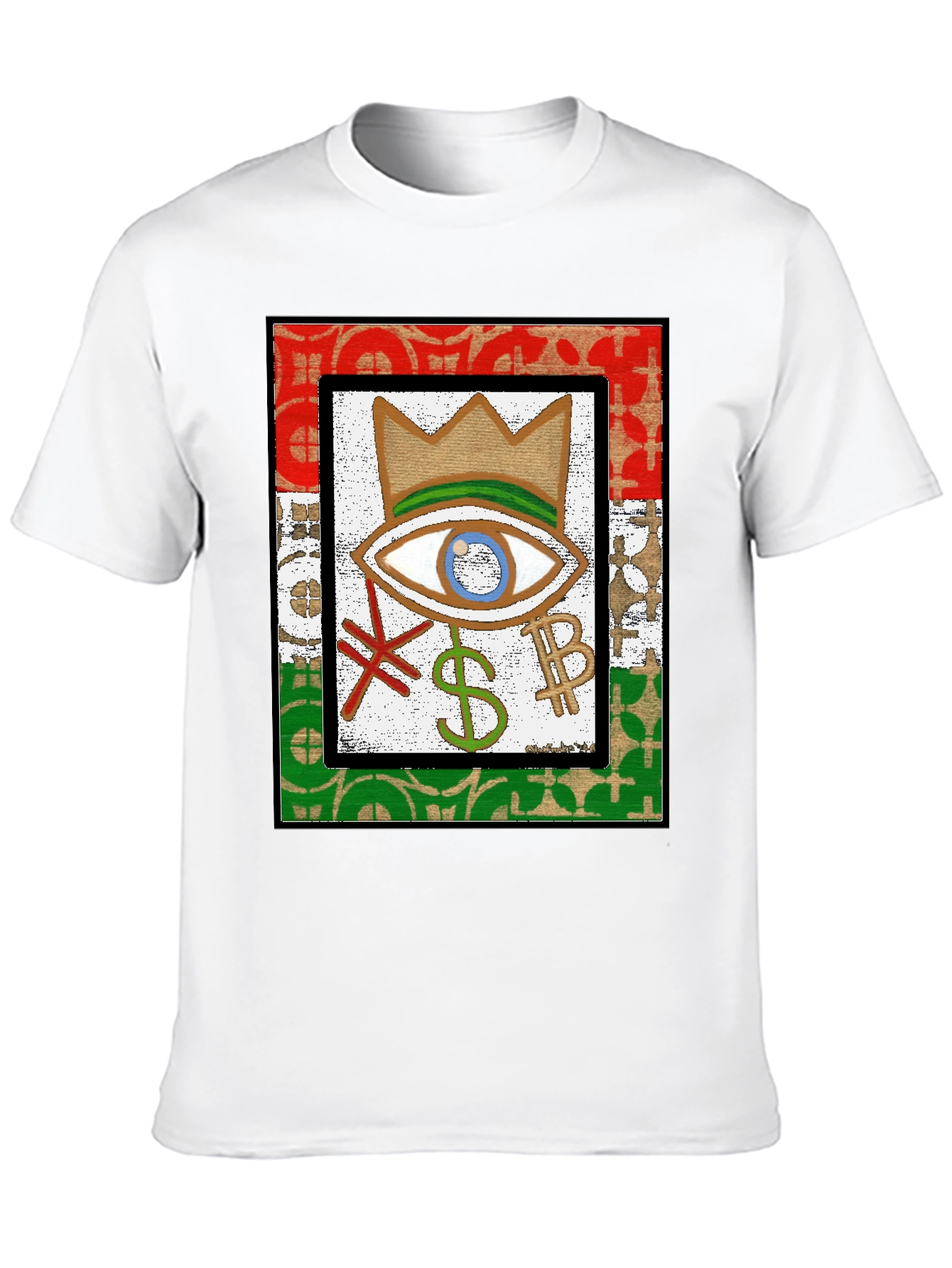Eye Crown Money T-Shirt - Black