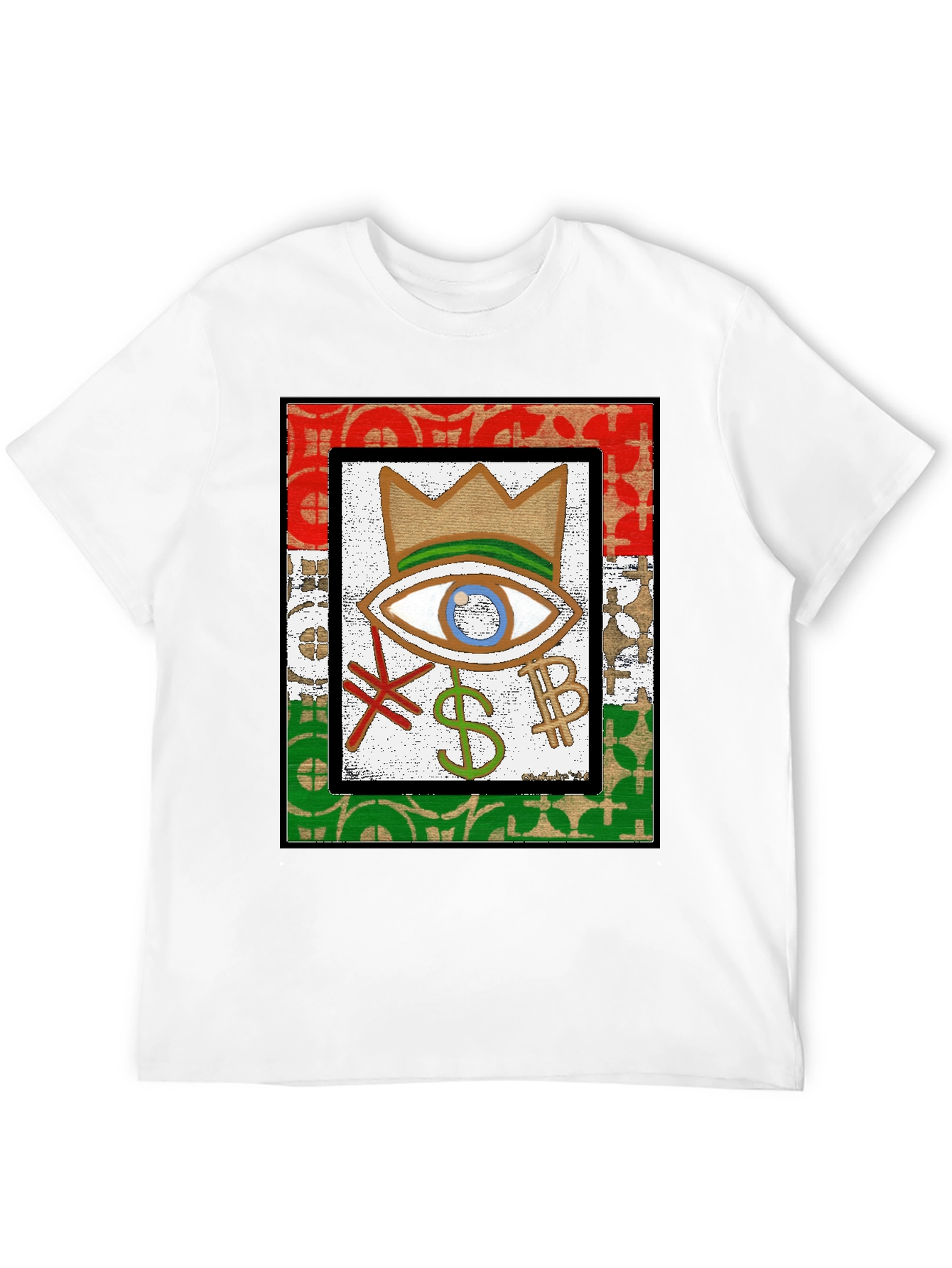 Eye Crown Money T-Shirt - Black