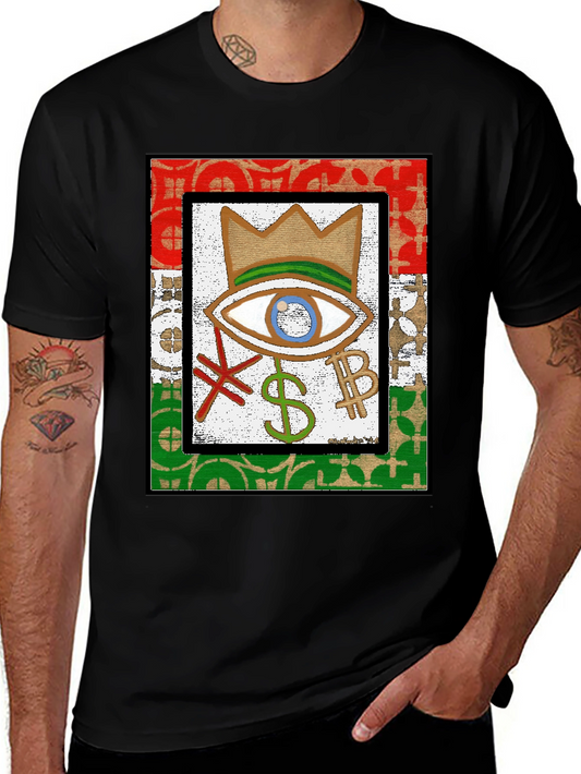 Eye Crown Money T-Shirt - Black