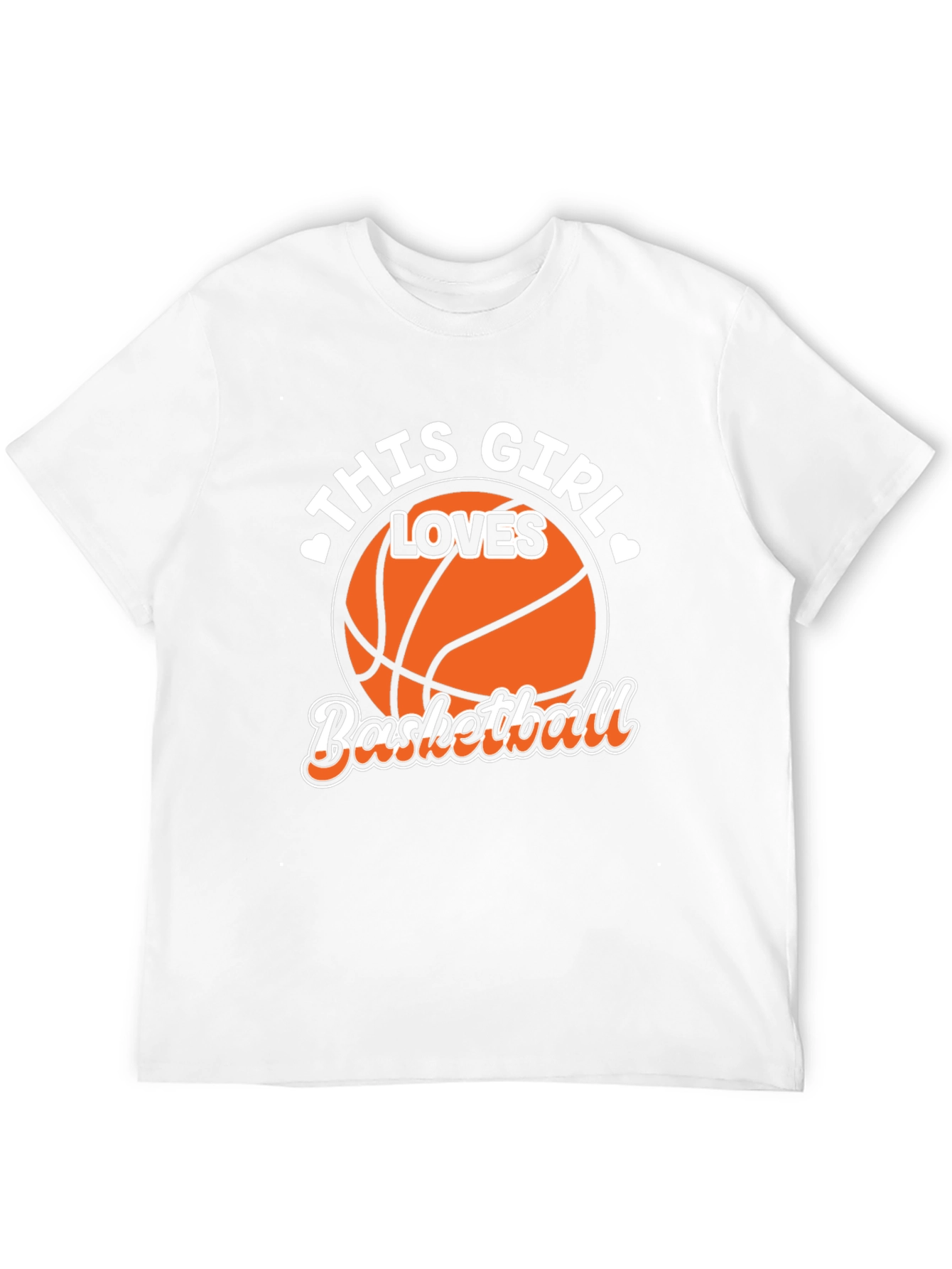Basketball Girl T-Shirt - Black Graphic Tee