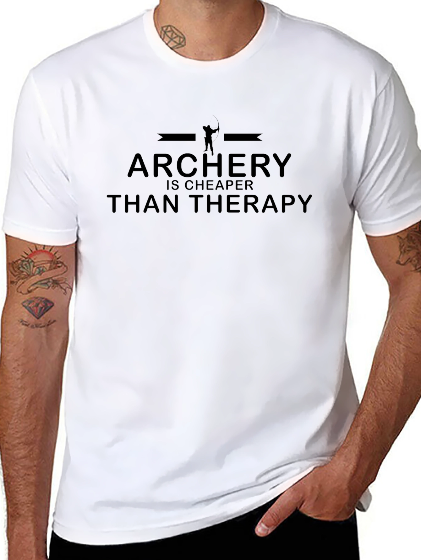 Archery Cheaper Than Therapy Graphic Tee