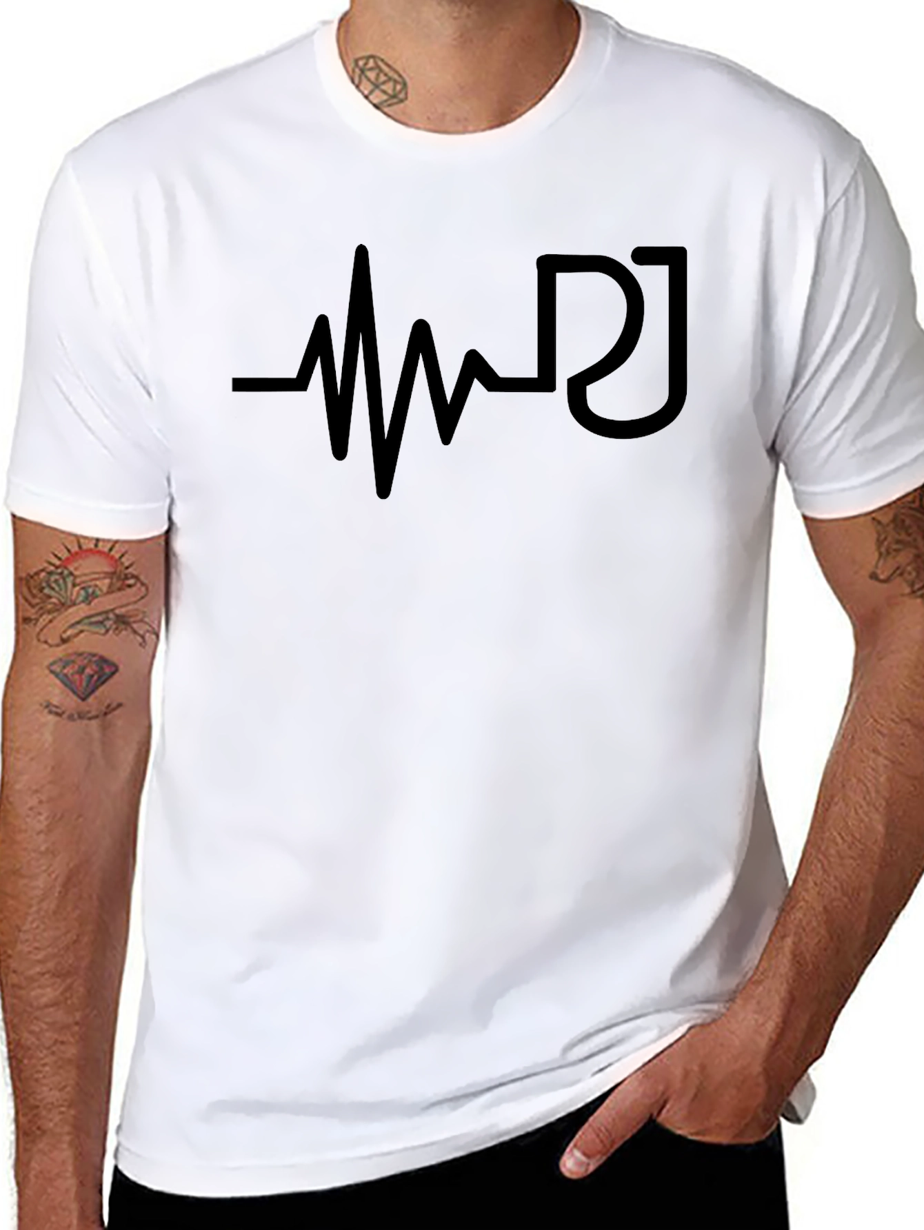 DJ Heartbeat T-Shirt - Music Lover Tee