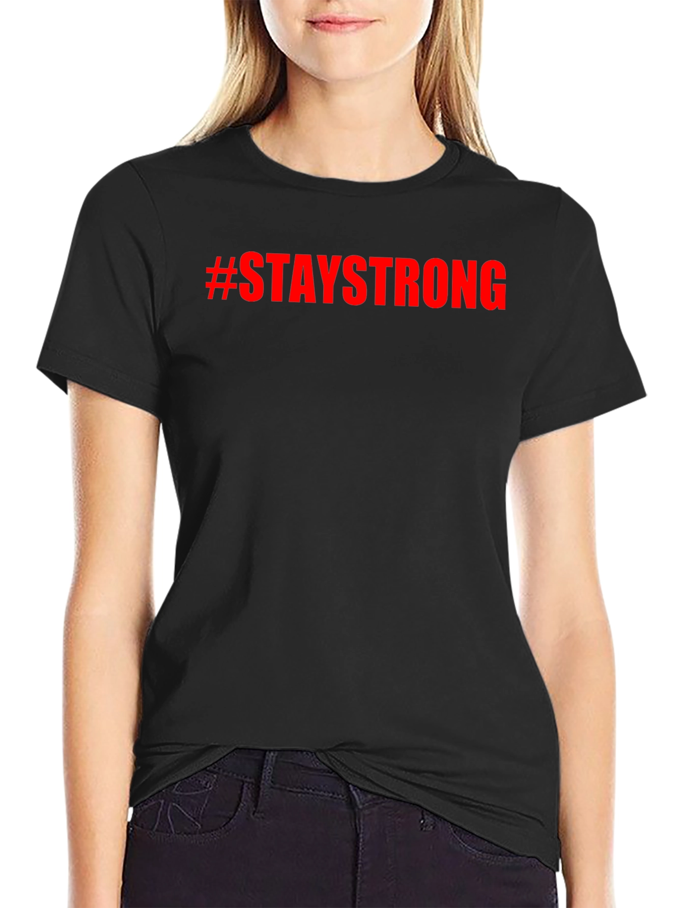 Stay Strong Graphic Tee - Black Unisex T-Shirt