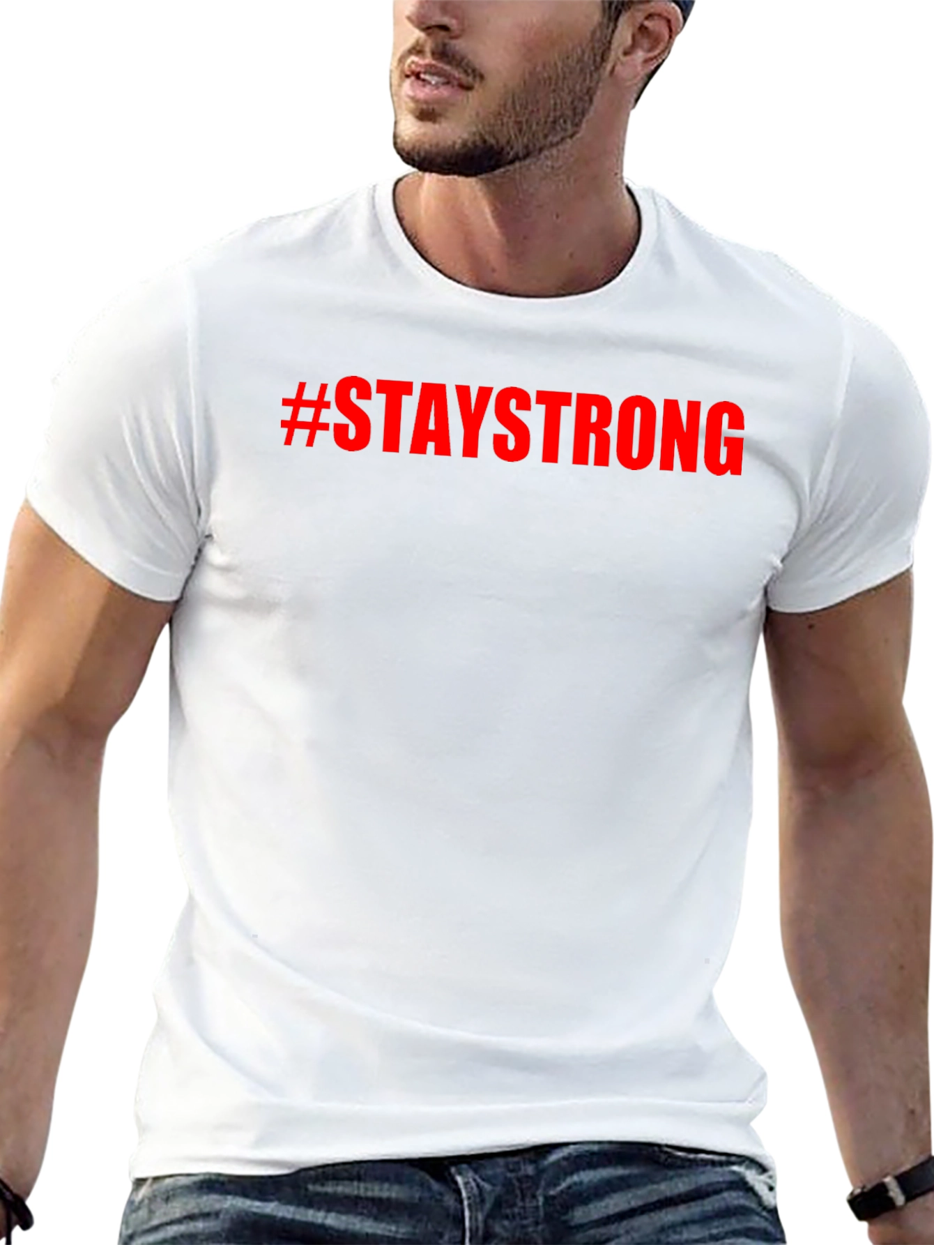 Stay Strong Graphic Tee - Black Unisex T-Shirt