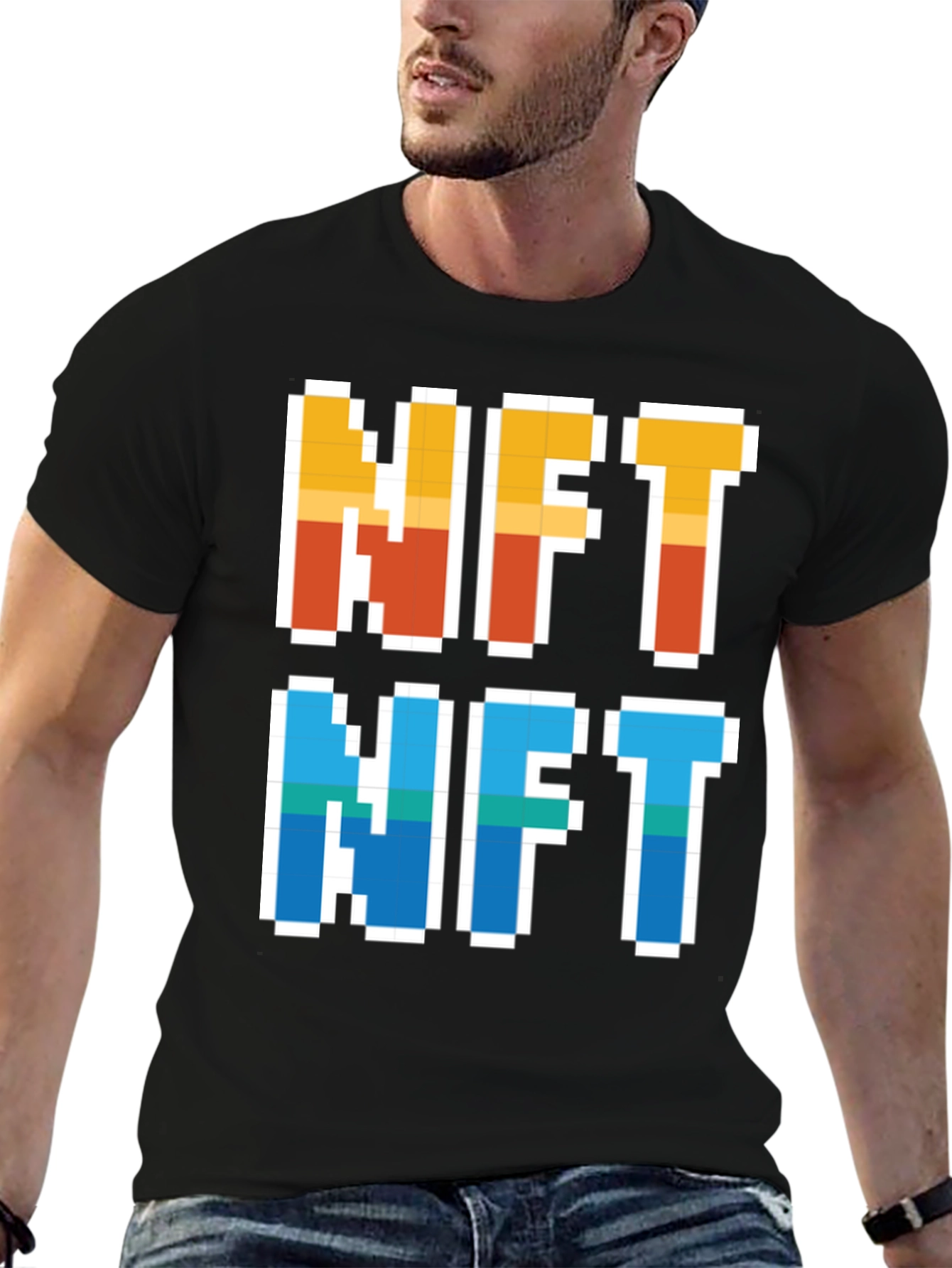 NFT Pixel Art T-Shirt - Crypto Collectibles Fashion
