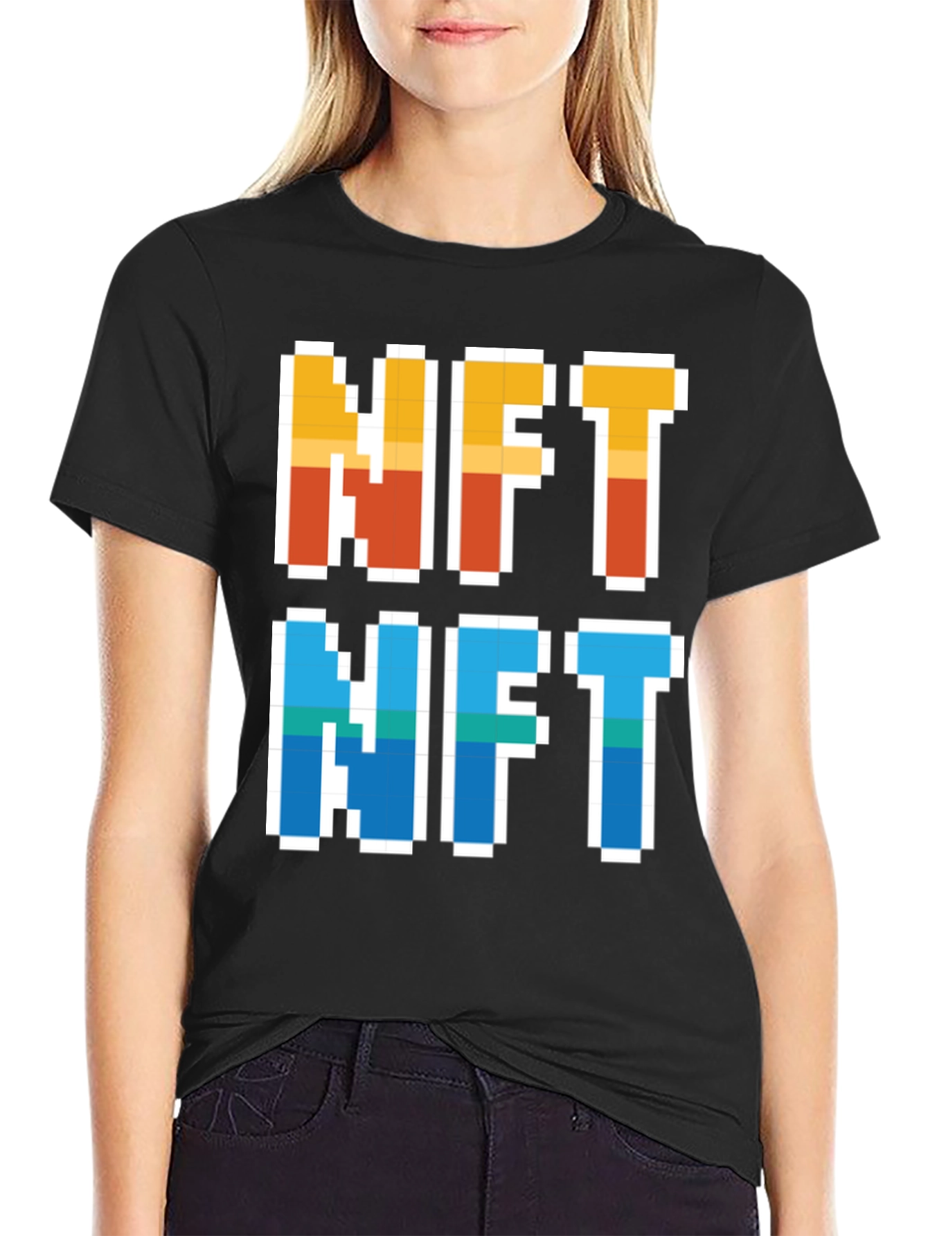 NFT Pixel Art T-Shirt - Crypto Collectibles Fashion