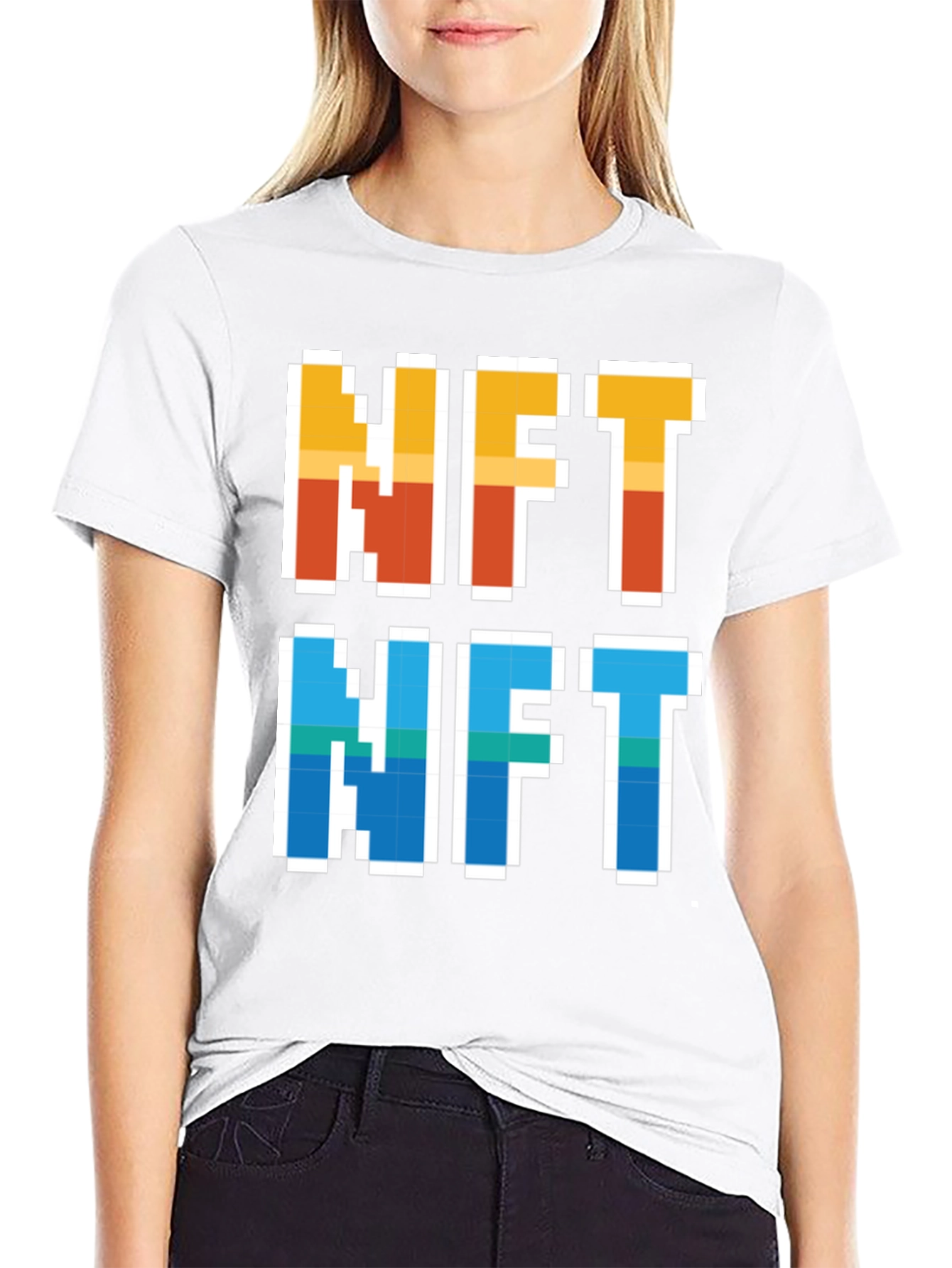 NFT Pixel Art T-Shirt - Crypto Collectibles Fashion
