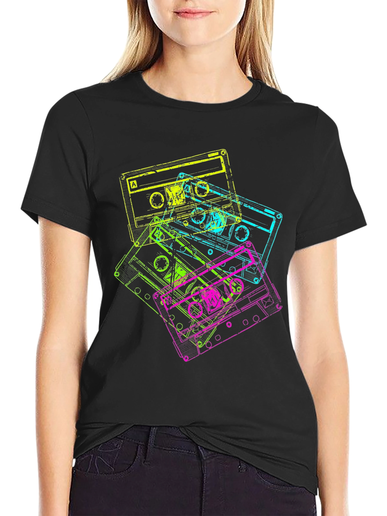 Retro Cassette Tape T-Shirt - 80s Style Tee