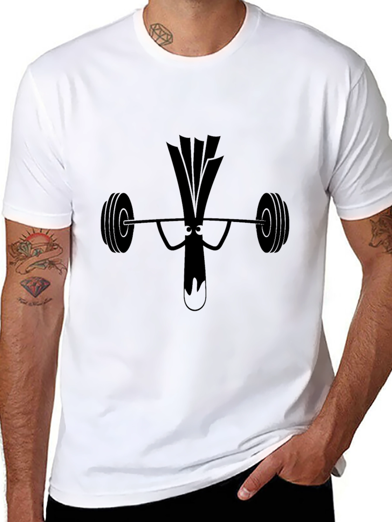Funny Leek Lifter Graphic Tee