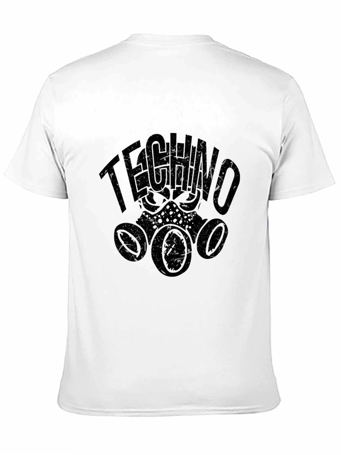 Techno Gas Mask Graphic T-Shirt