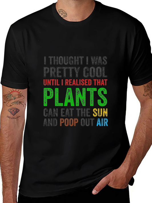 Funny Plants Eat Sun Poop Air T-Shirt