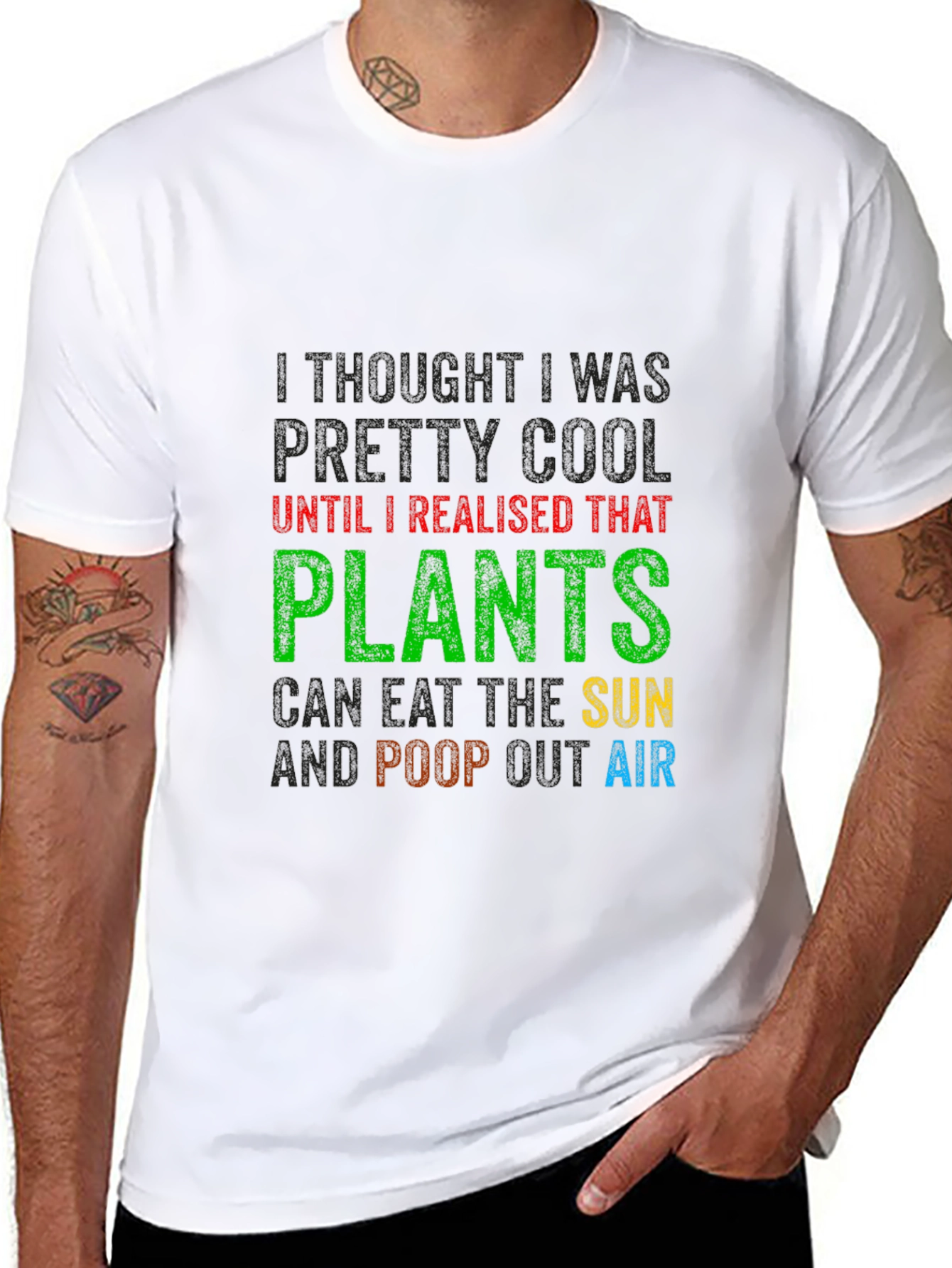 Funny Plants Eat Sun Poop Air T-Shirt