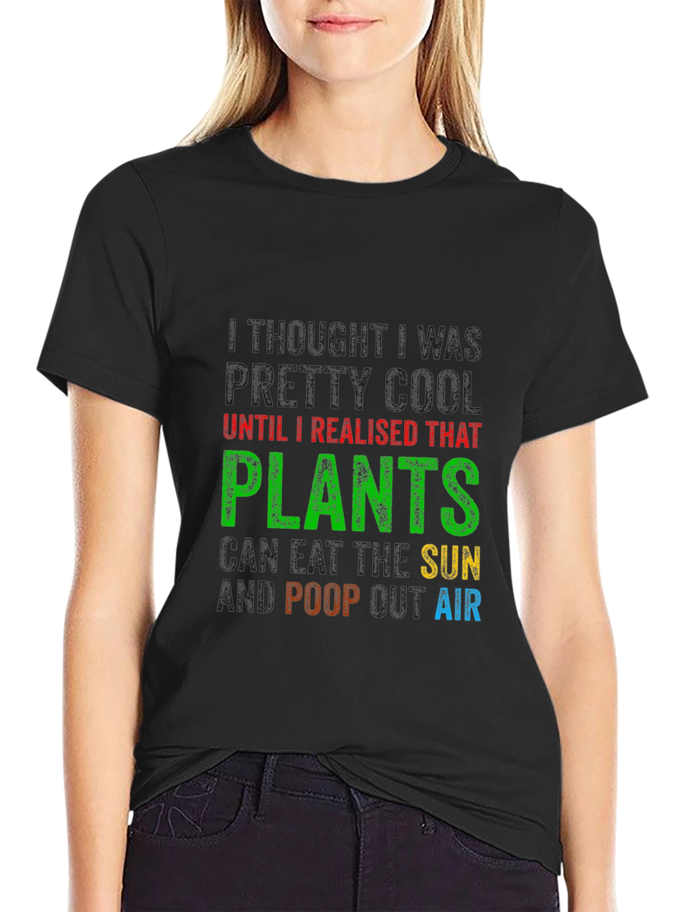 Funny Plants Eat Sun Poop Air T-Shirt