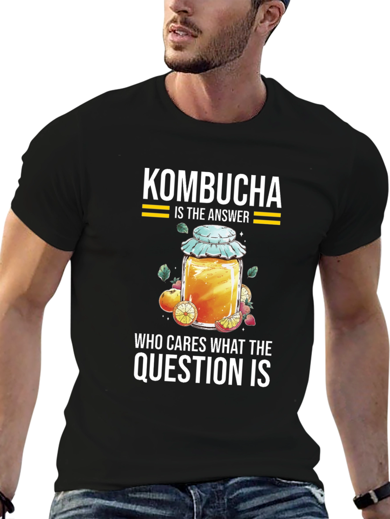 Kombucha Answer T-Shirt - Quirky Graphic Tee