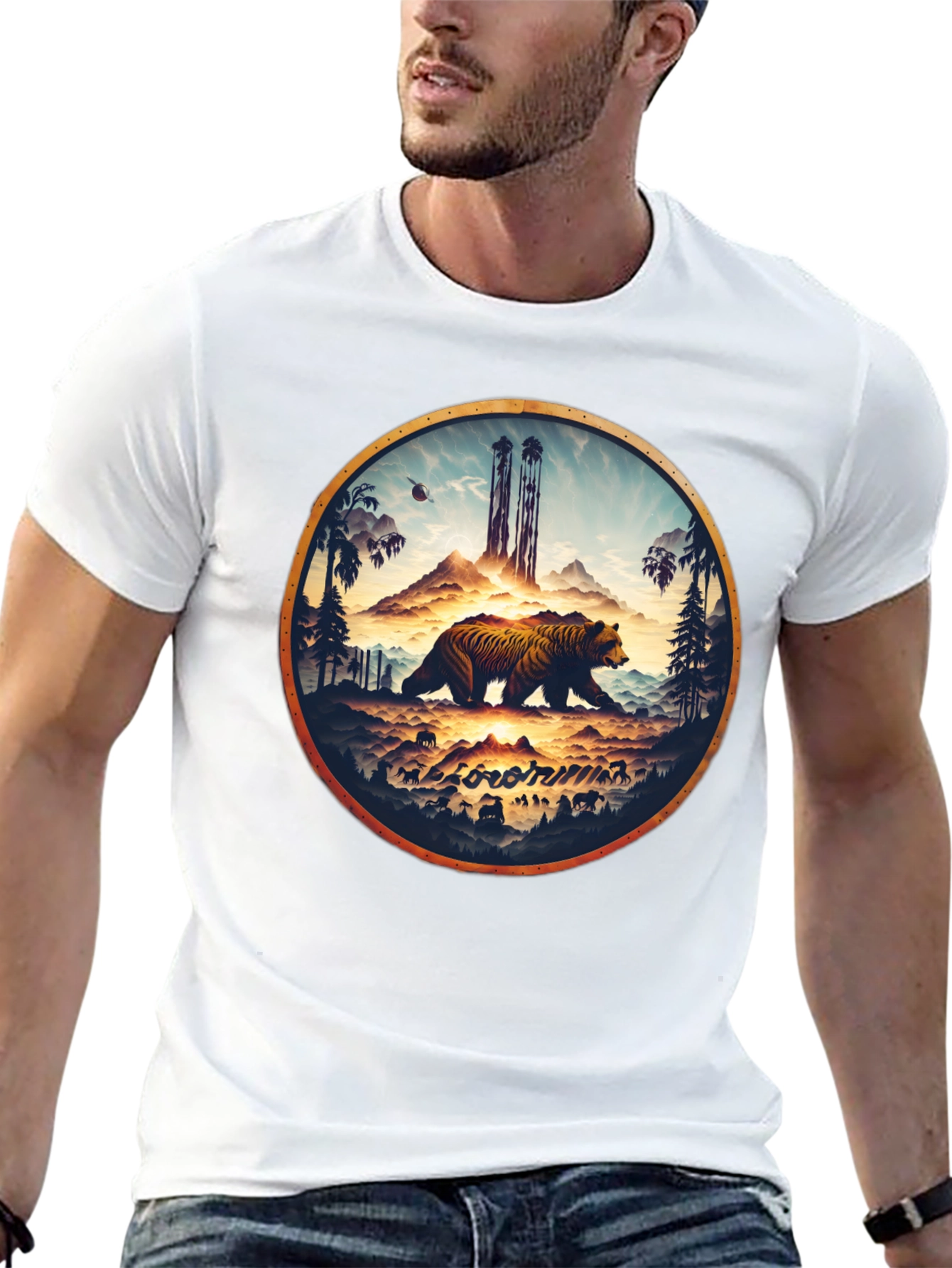 California Bear Graphic T-Shirt