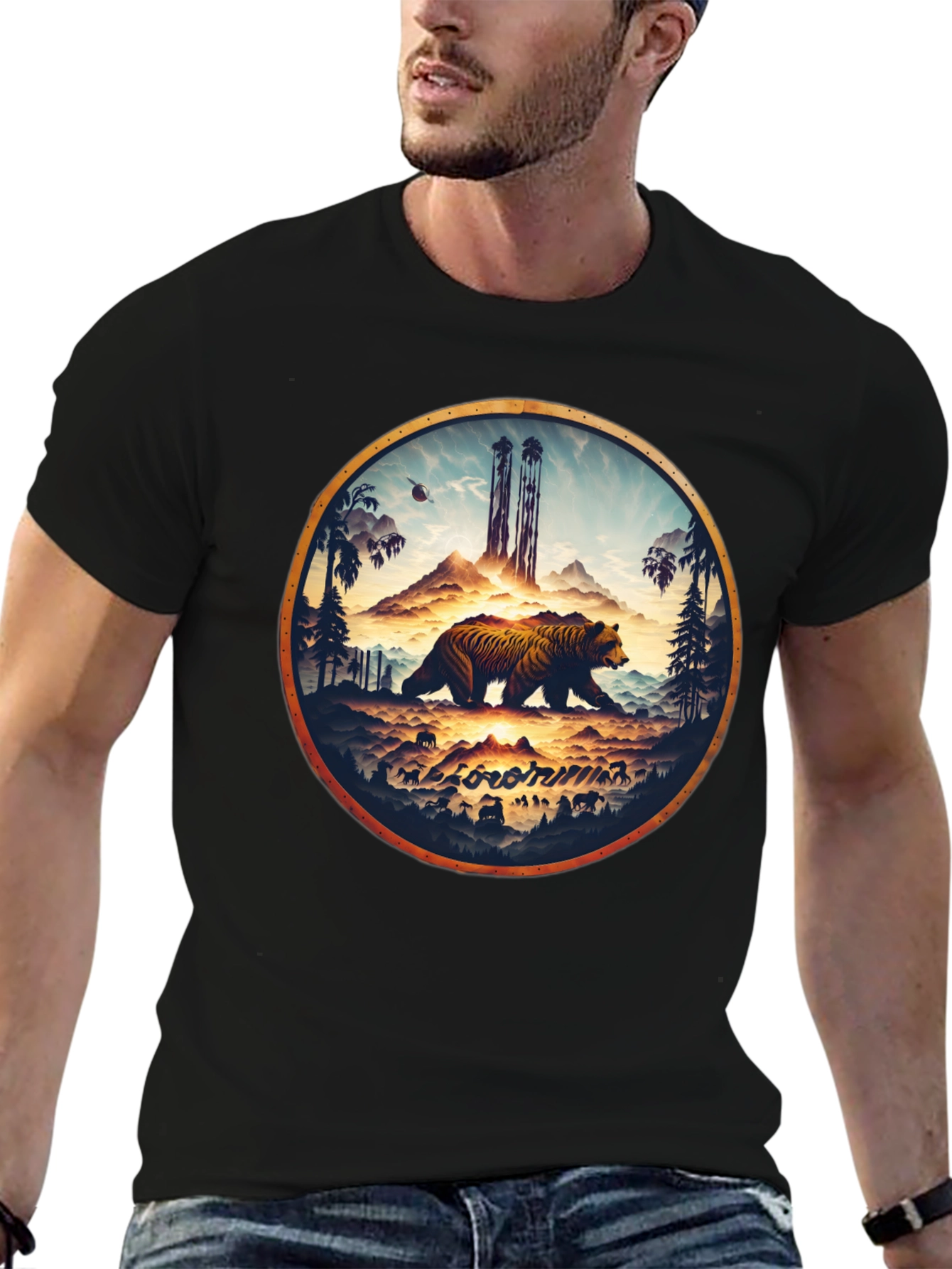 California Bear Graphic T-Shirt