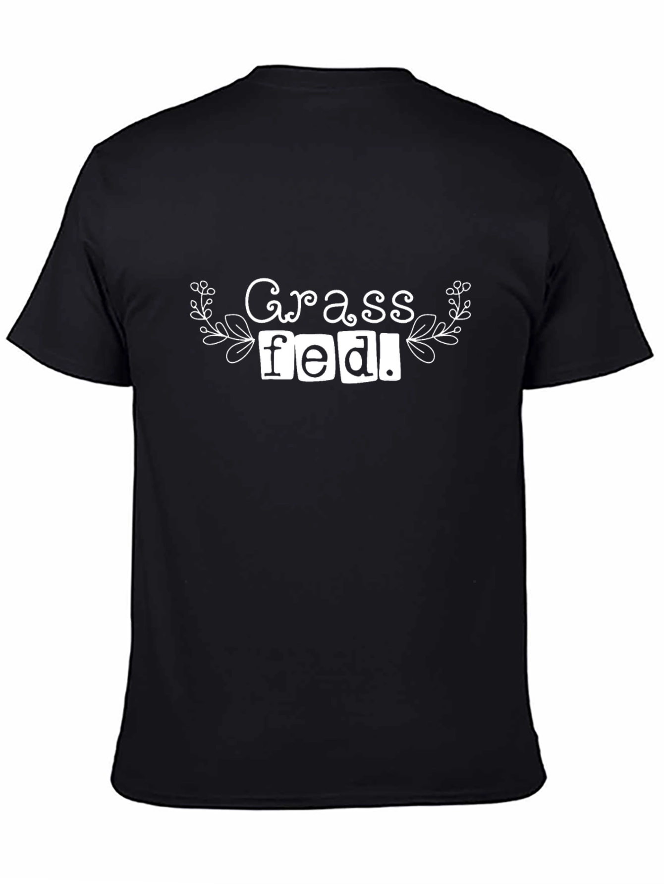Grass Fed Black Graphic T-Shirt