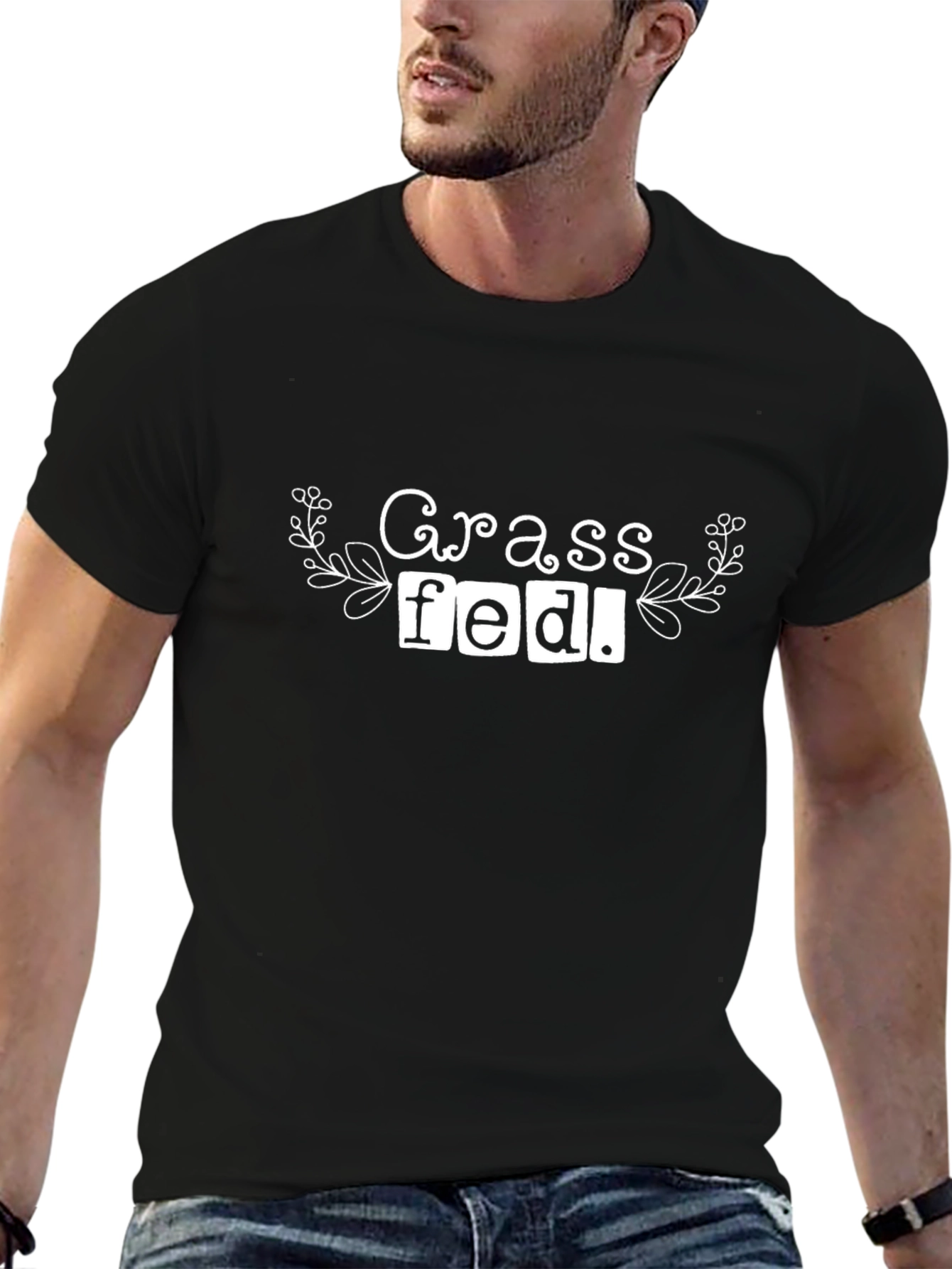 Grass Fed Black Graphic T-Shirt