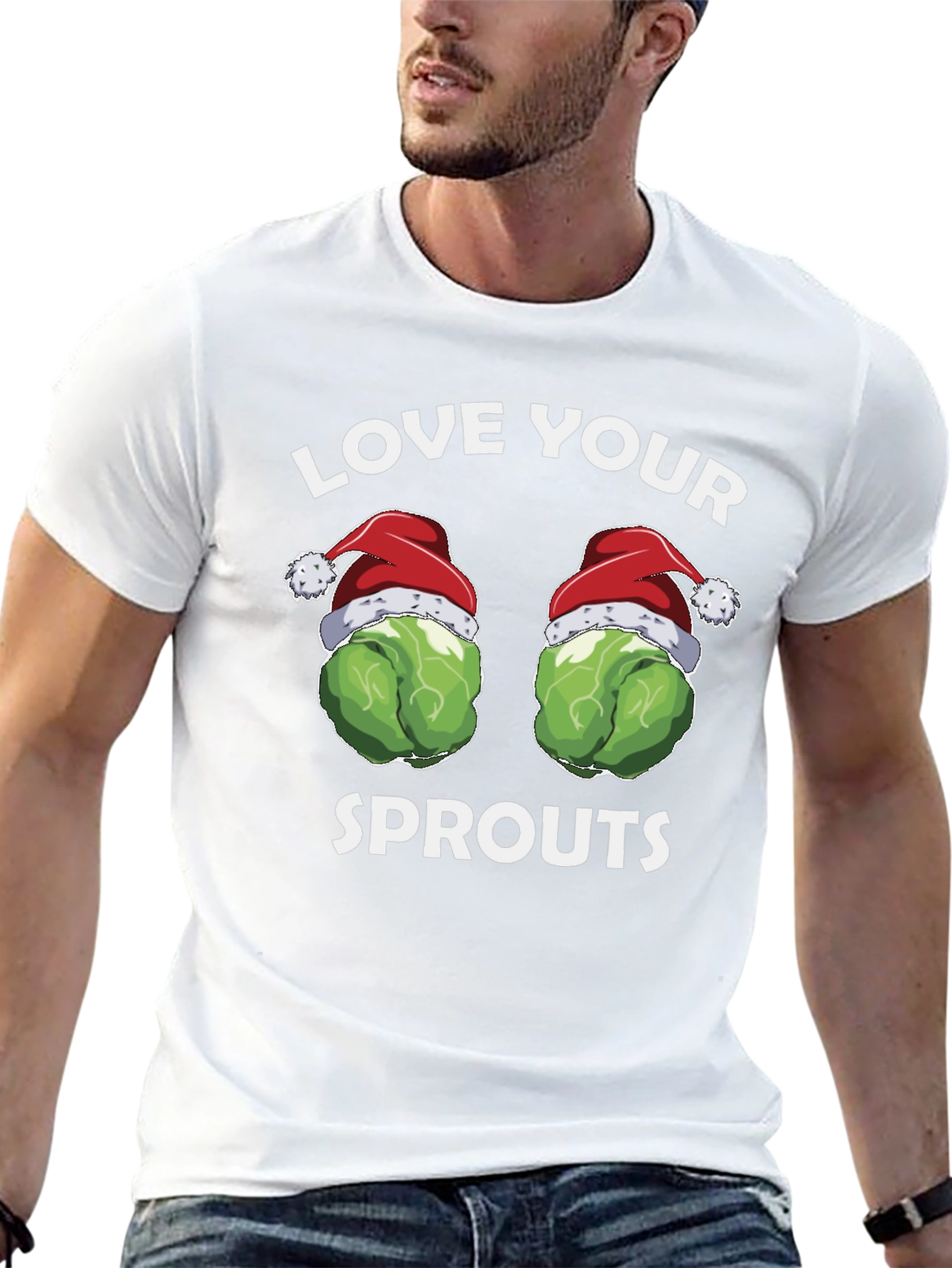 Love Your Sprouts Funny Holiday T-Shirt