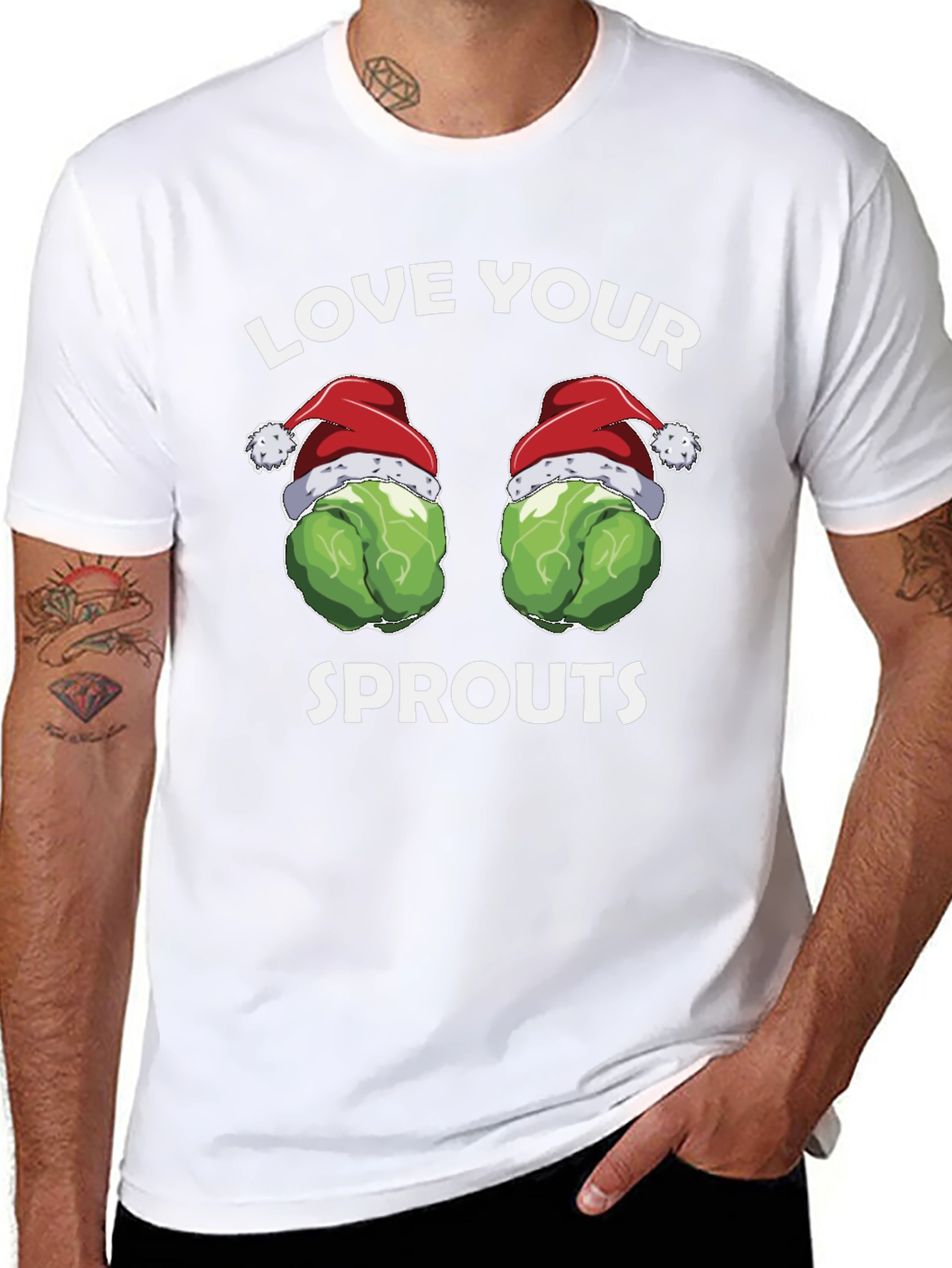 Love Your Sprouts Funny Holiday T-Shirt