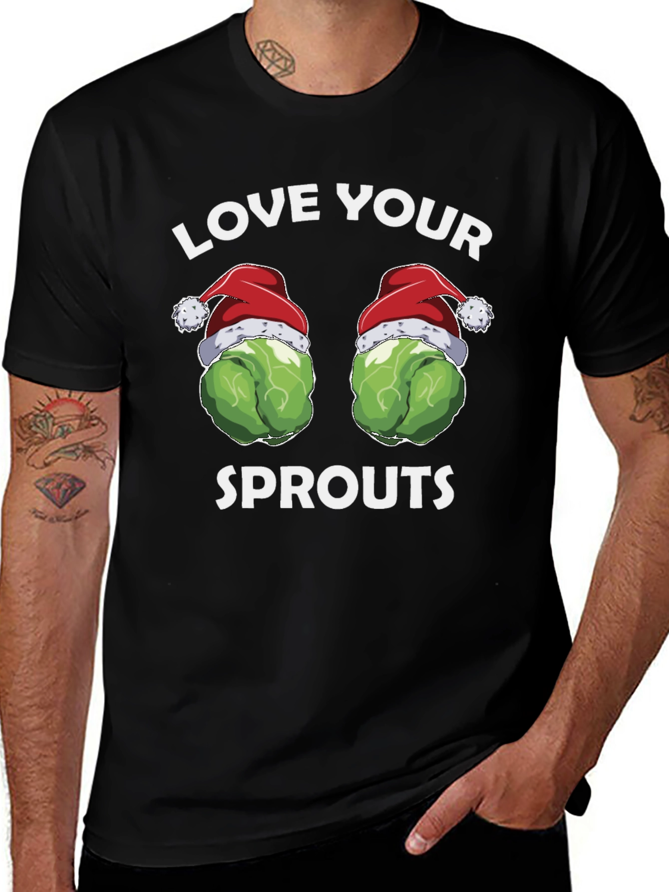 Love Your Sprouts Funny Holiday T-Shirt